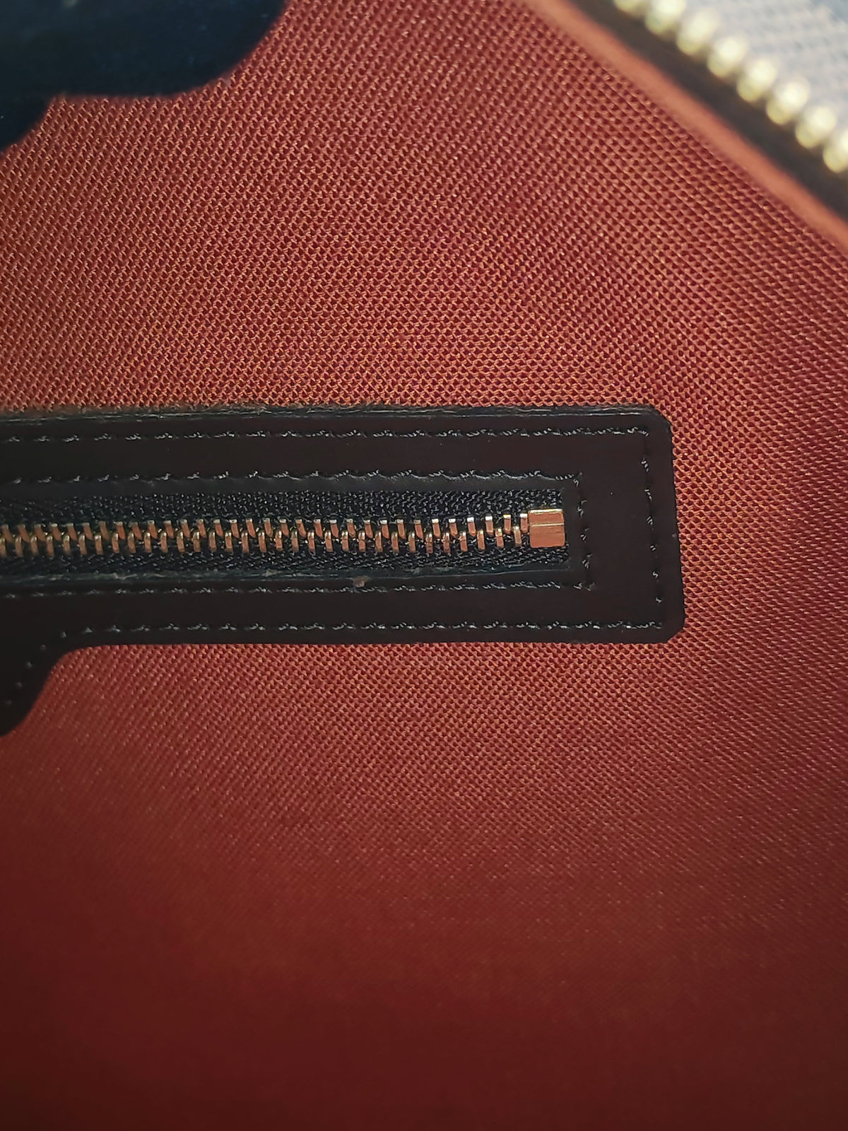 Louis Vuitton Nolita Hand Bag in Damier Ebene Canvas and Gold Hardware (Datecode: SP0022)