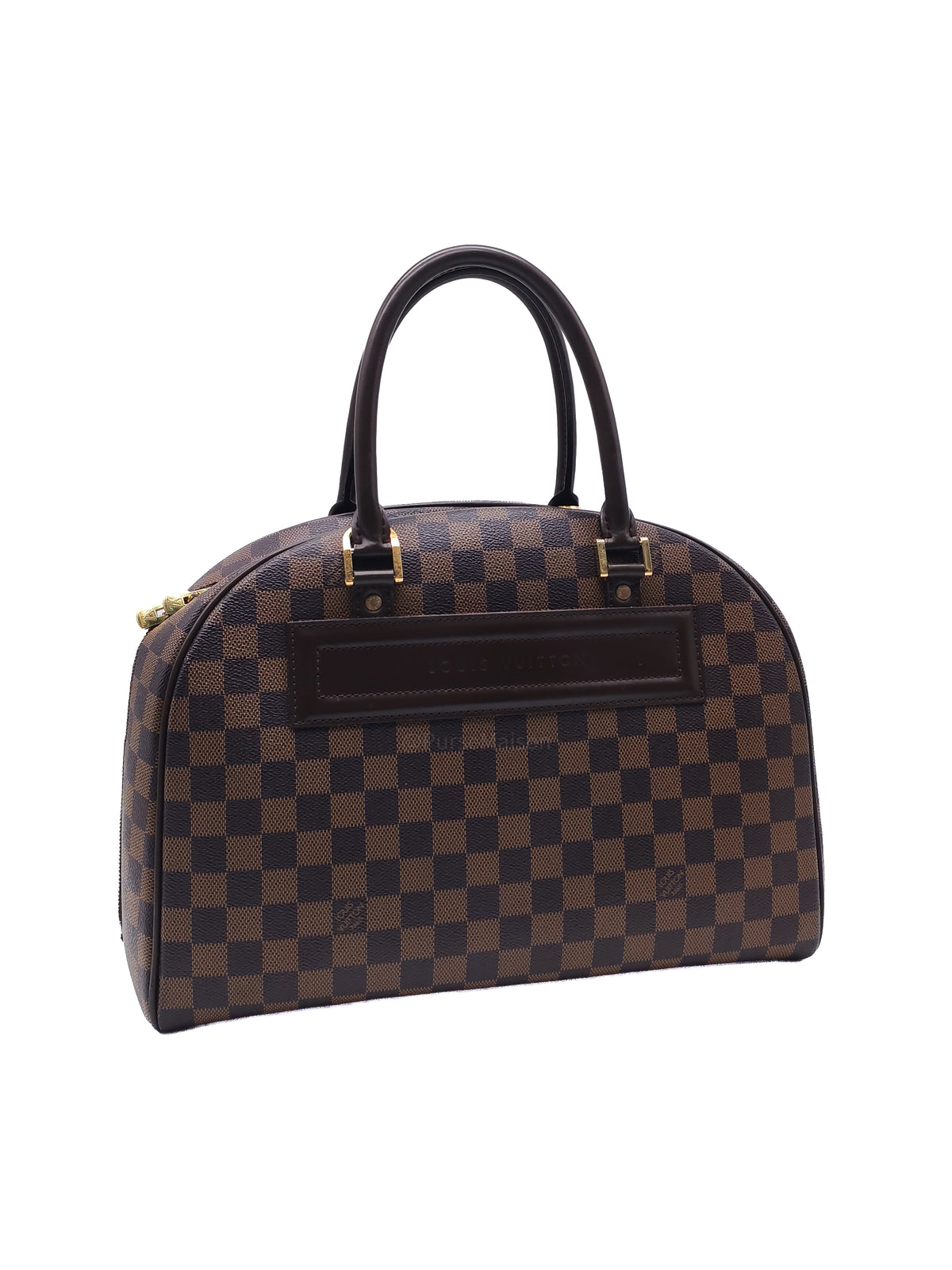 Louis Vuitton Nolita Hand Bag in Damier Ebene Canvas and Gold Hardware (Datecode: SP0022)