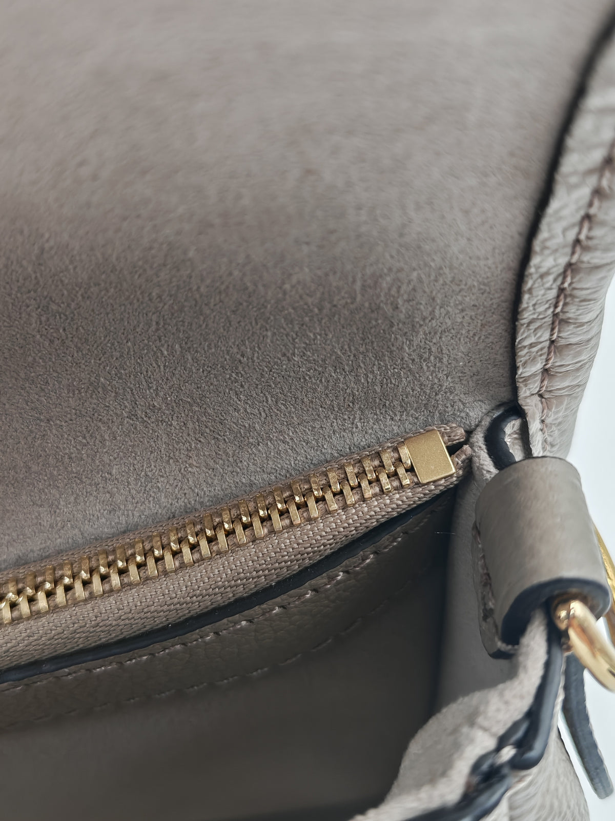 Louis Vuitton Diane PM in Beige Monogram Empreinte Leather and Gold Hardware Microchip