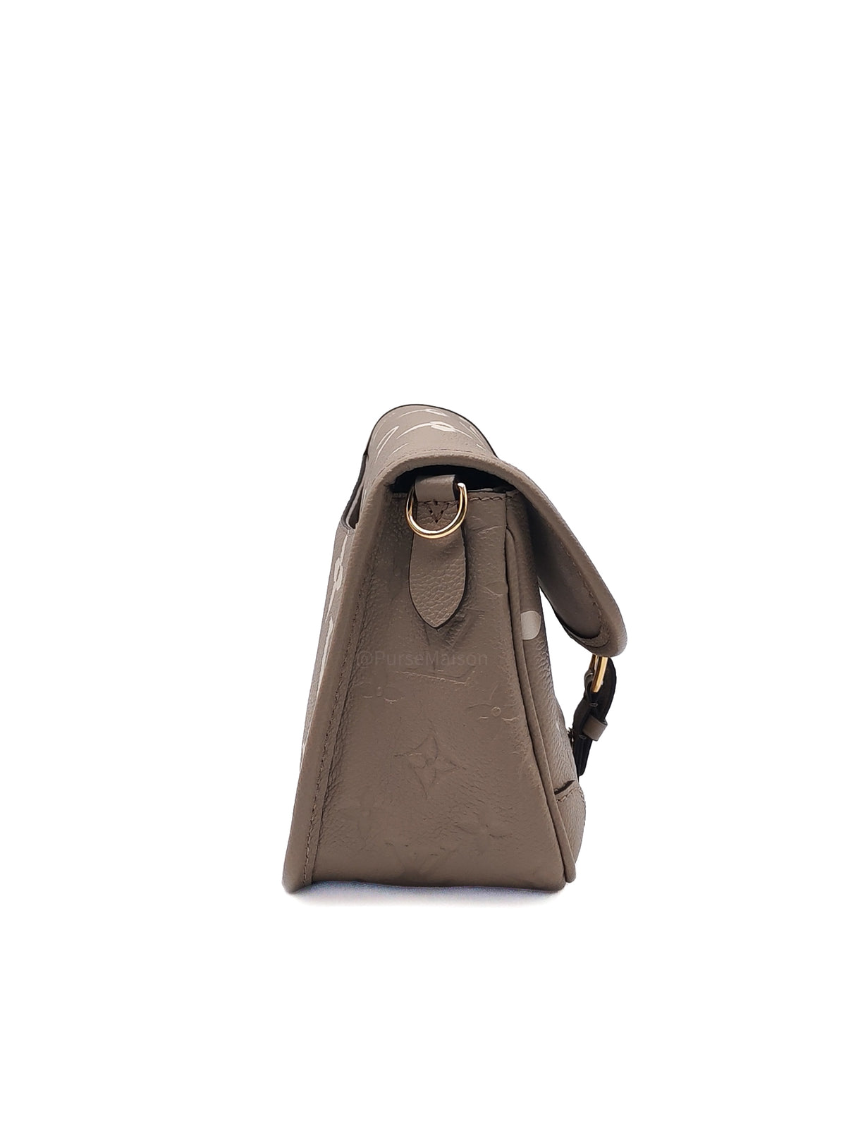 Louis Vuitton Diane PM in Beige Monogram Empreinte Leather and Gold Hardware Microchip