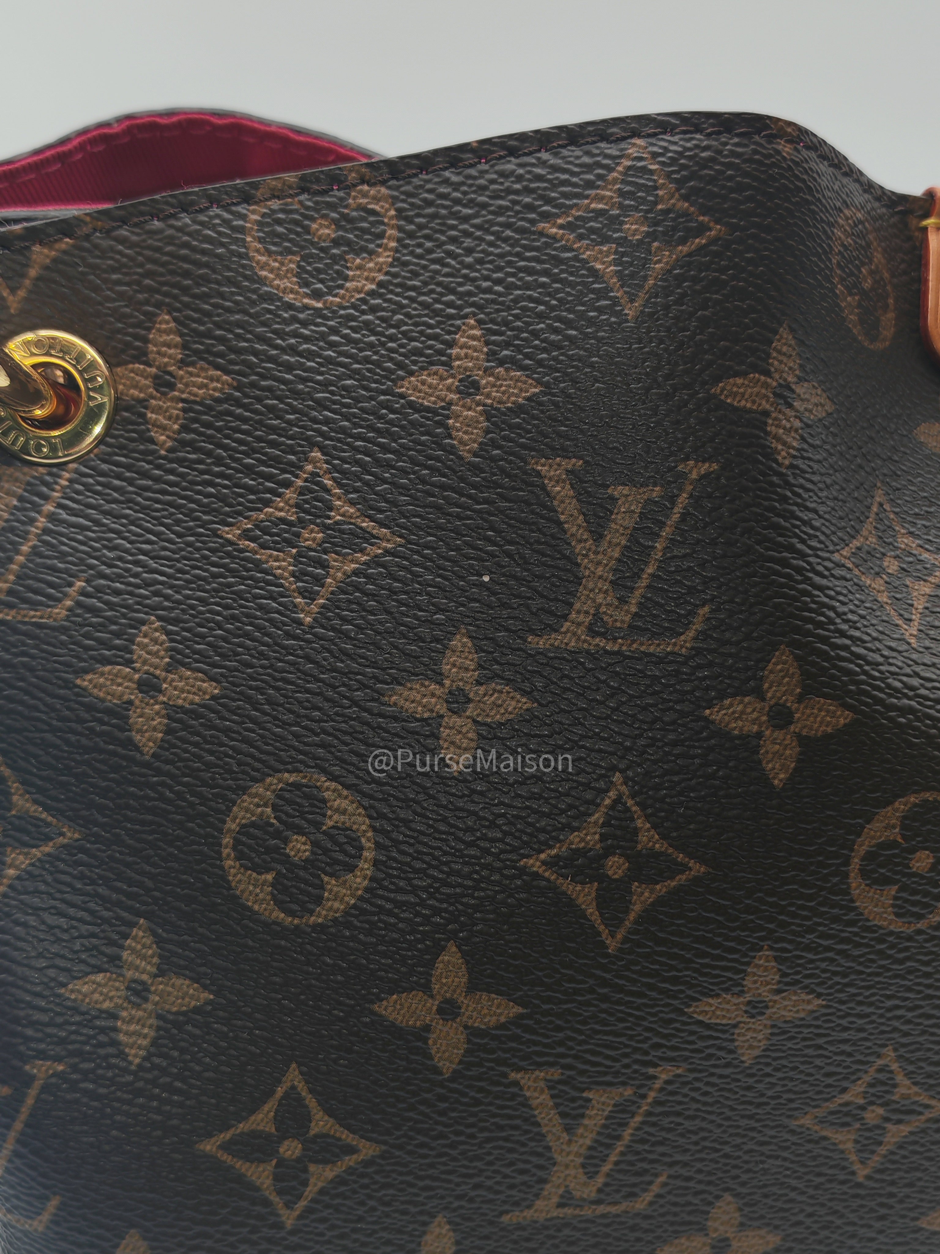 Louis Vuitton Graceful Hobo Bag PM in Monogram Canvas (Date Code: RI3189) with Y.I Hot Stamping