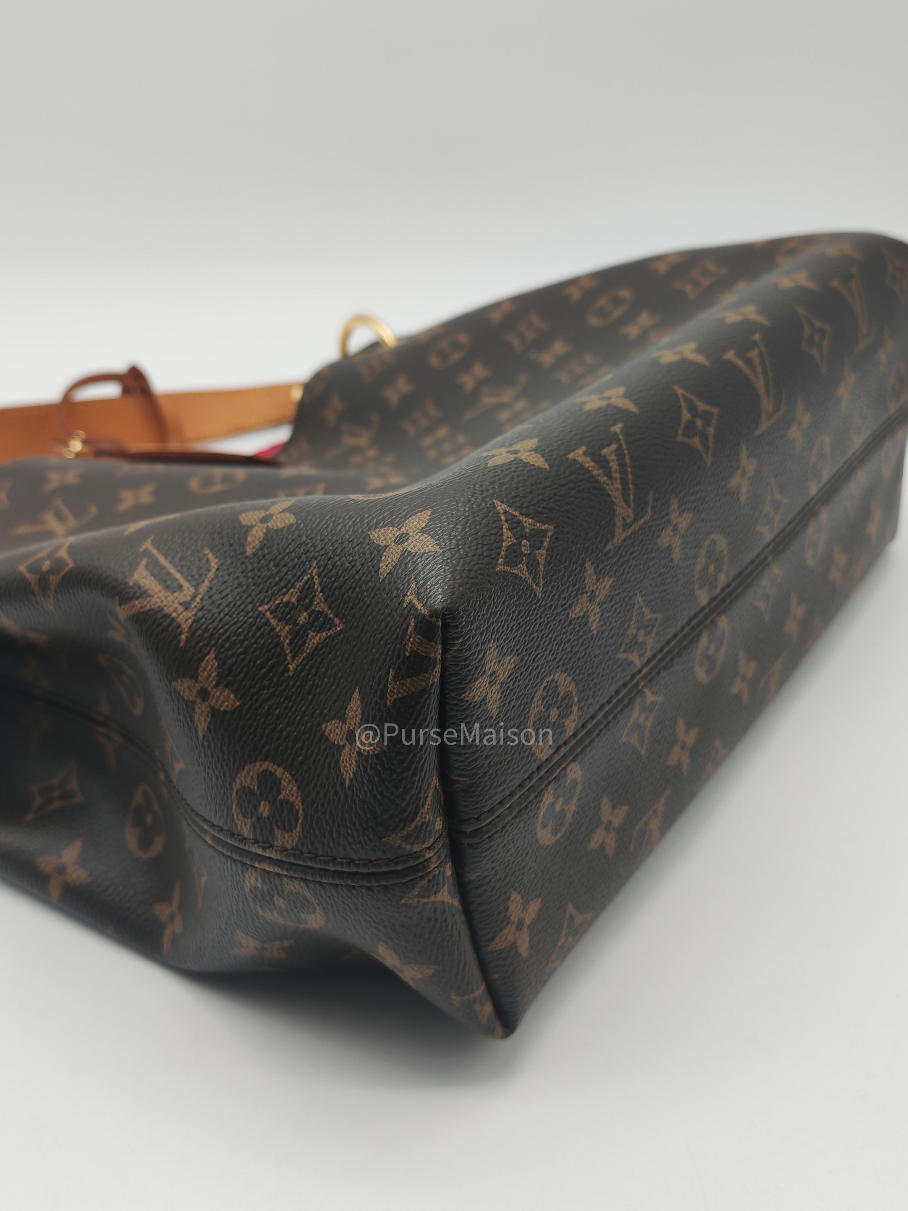 Louis Vuitton Graceful Hobo Bag PM in Monogram Canvas (Date Code: RI3189) with Y.I Hot Stamping
