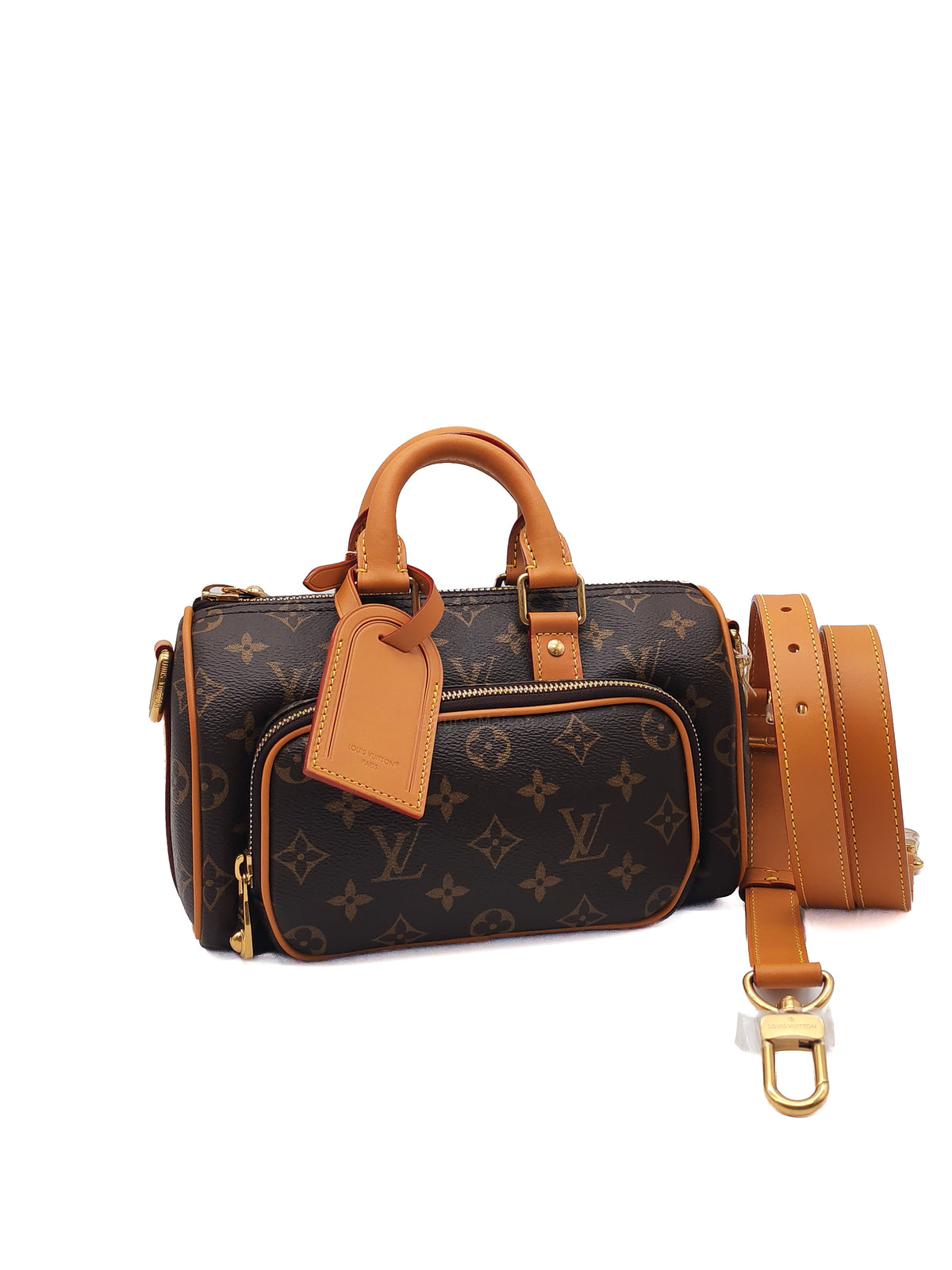 Louis Vuitton Keepall Bandouliere 25 in Monogram Canvas Top Handle Bag (Microchip)