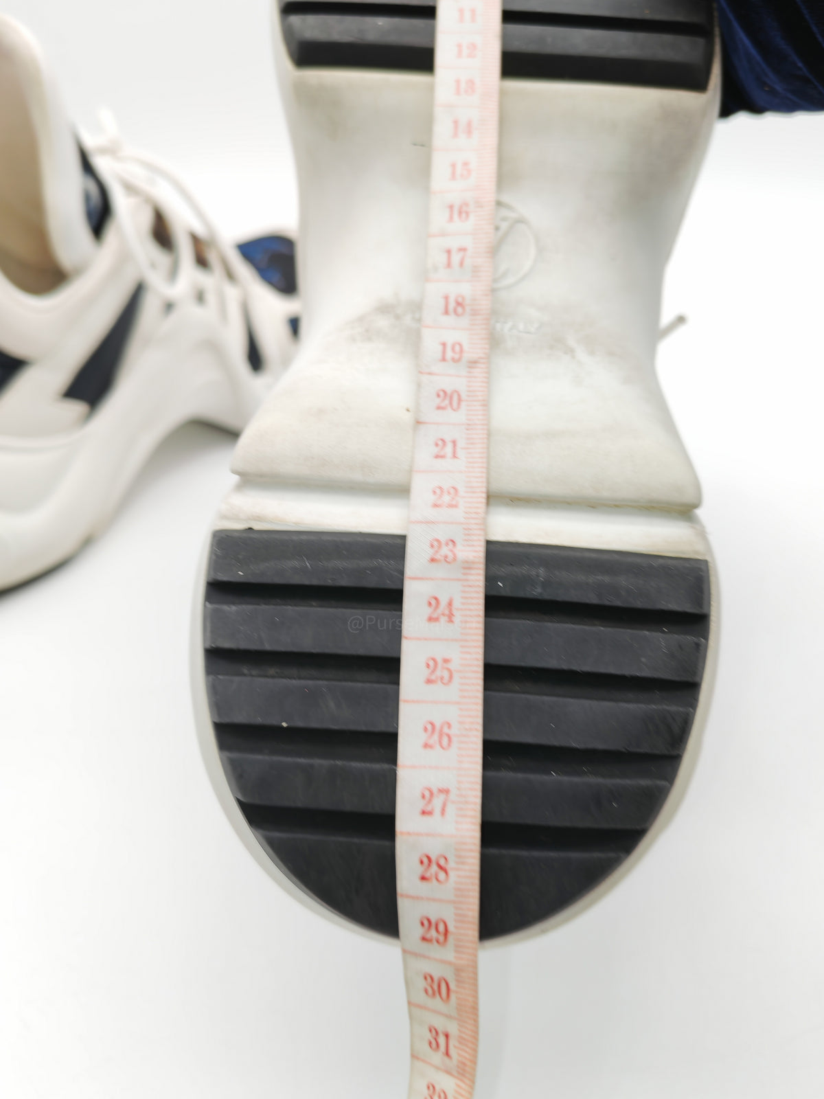 Louis Vuitton Monogram Archlight Sneakers in White and Navy Blue Size 37 EU (24cm)