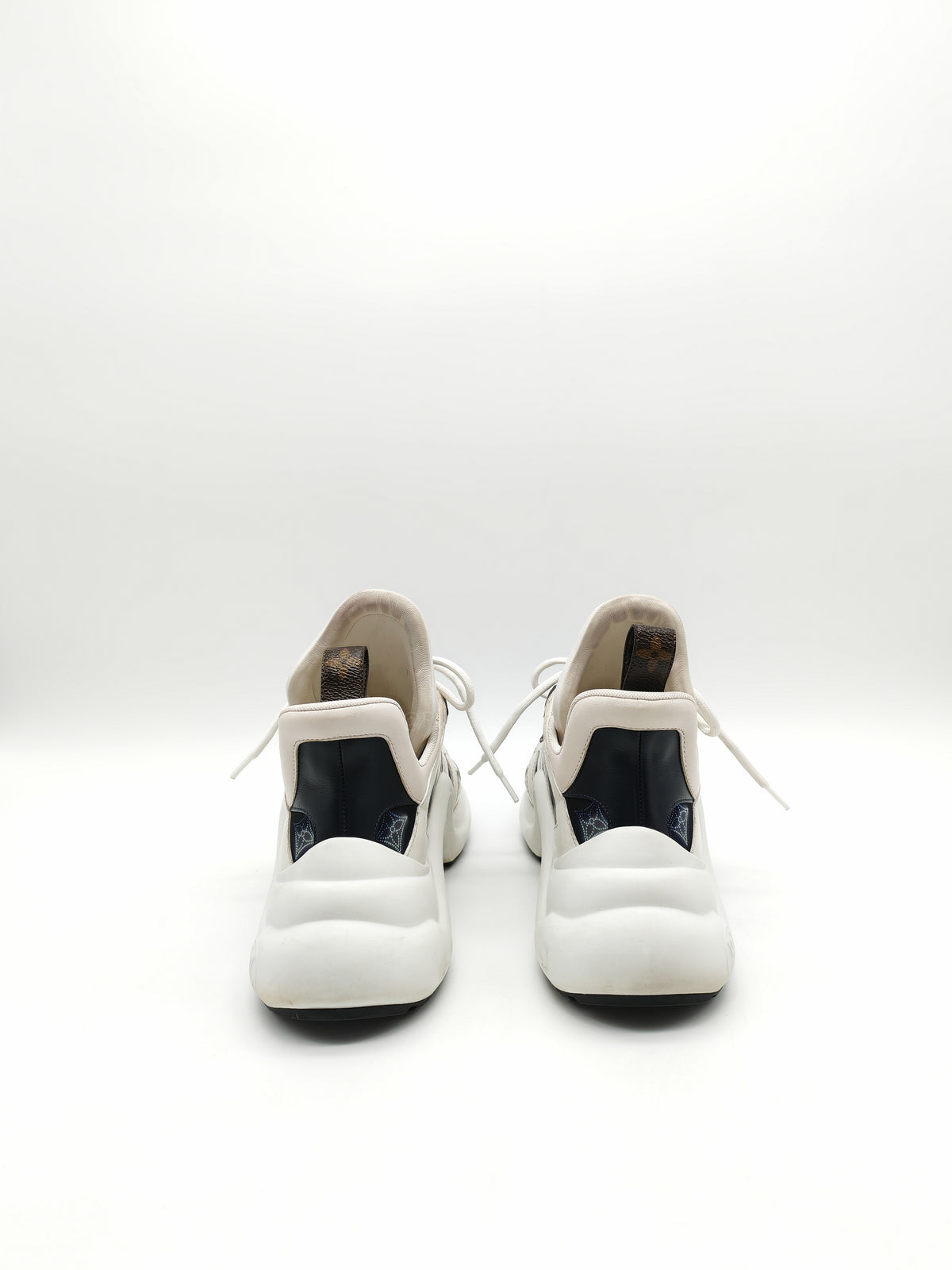Louis Vuitton Monogram Archlight Sneakers in White and Navy Blue Size 37 EU (24cm)