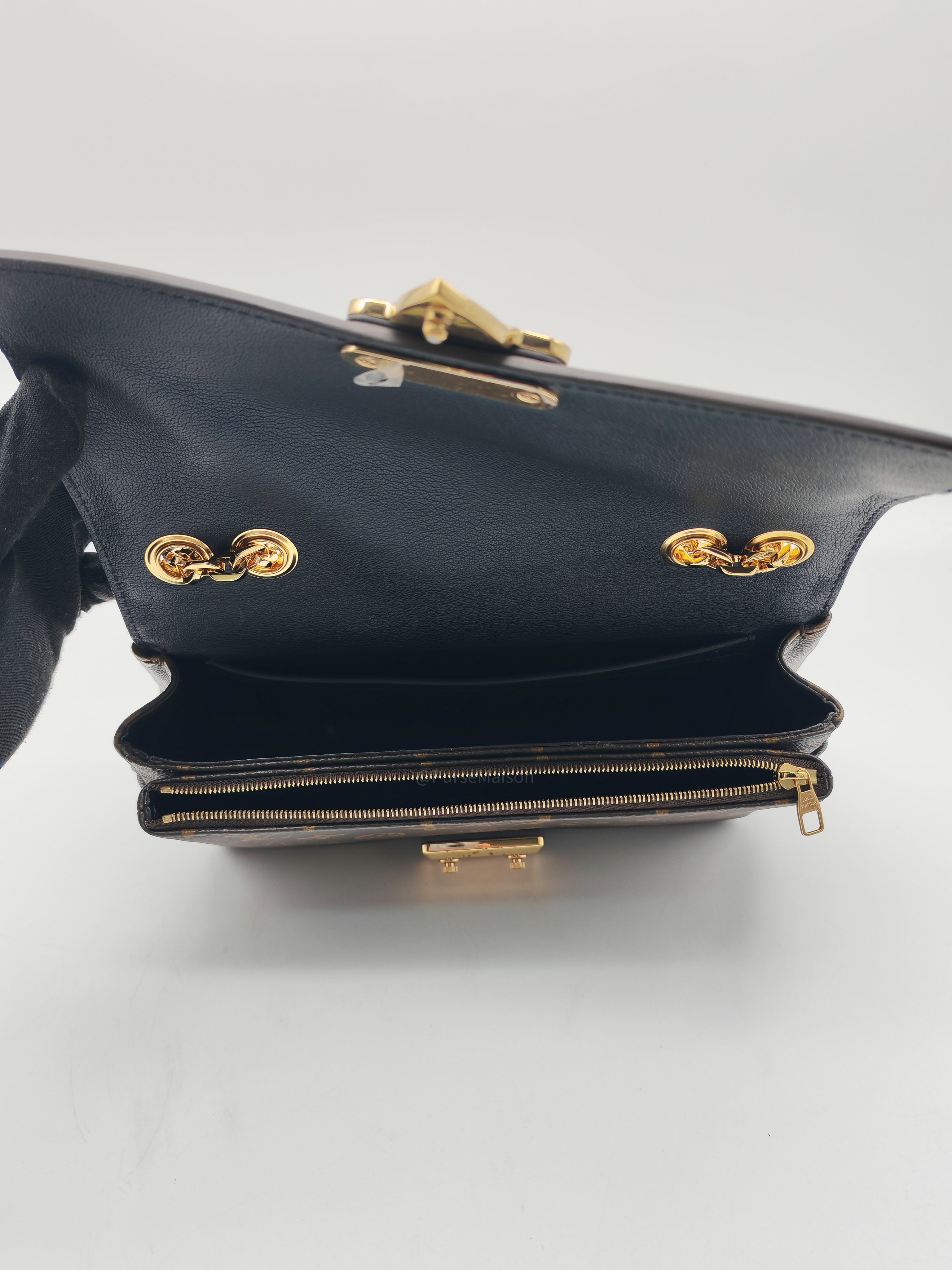 Louis Vuitton Marceau Shoulder Bag in Monogram Canvas and Gold Hardware Microchip