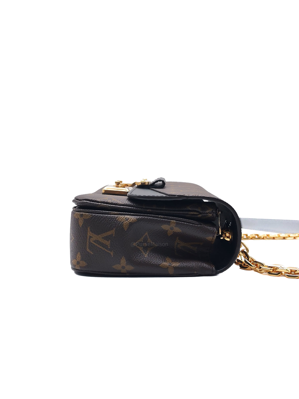 Louis Vuitton Marceau Shoulder Bag in Monogram Canvas and Gold Hardware Microchip