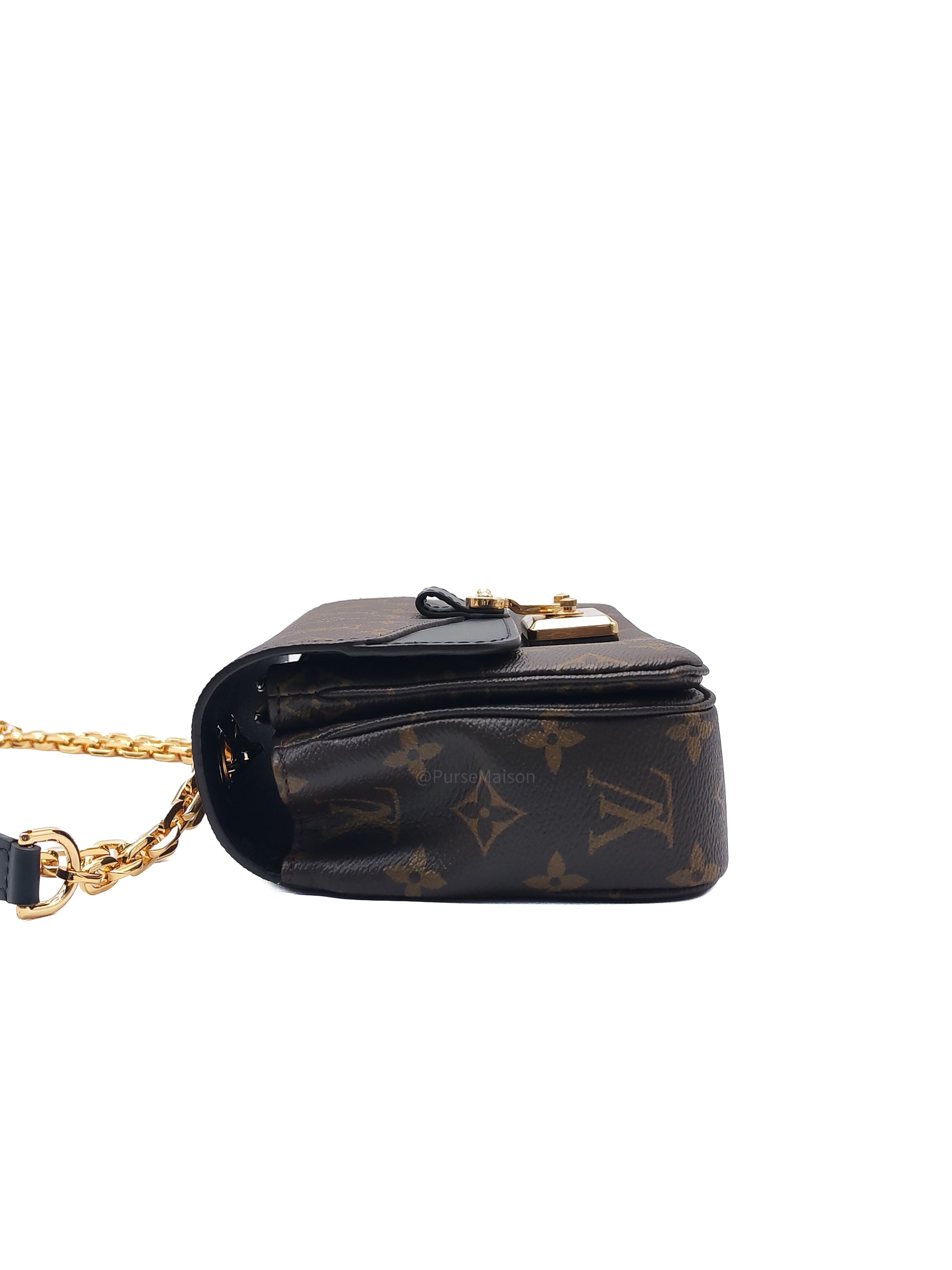 Louis Vuitton Marceau Shoulder Bag in Monogram Canvas and Gold Hardware Microchip