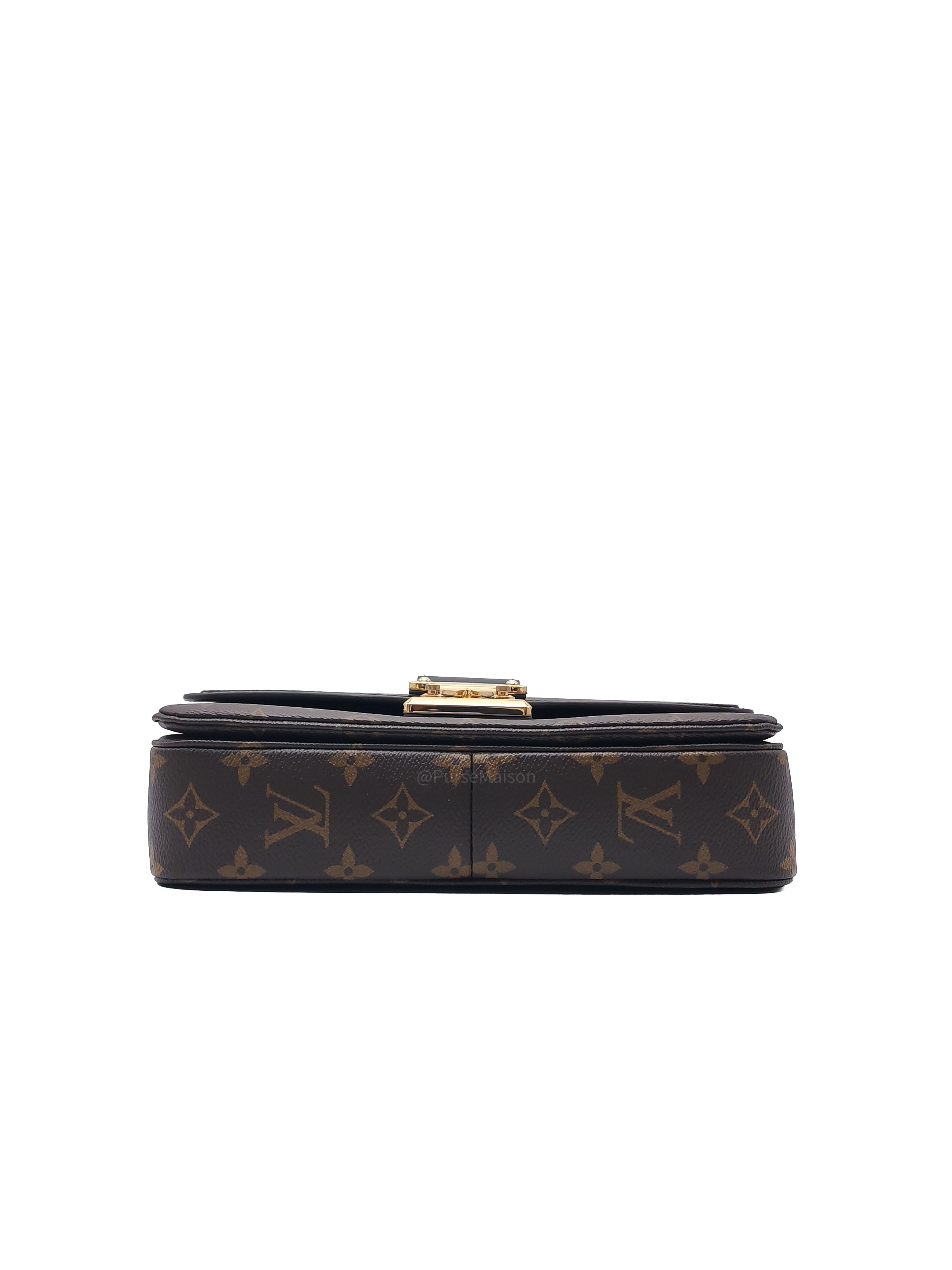 Louis Vuitton Marceau Shoulder Bag in Monogram Canvas and Gold Hardware Microchip