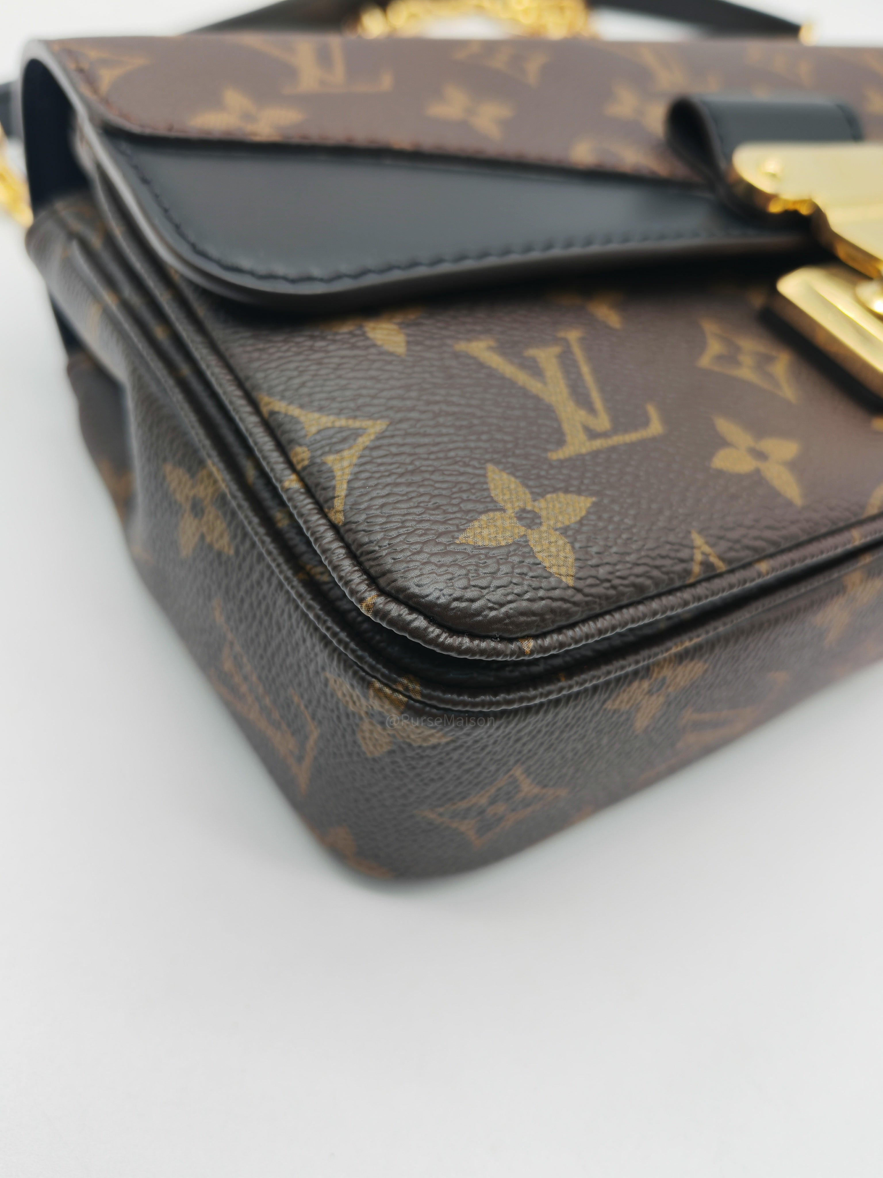 Louis Vuitton Marceau Shoulder Bag in Monogram Canvas and Gold Hardware Microchip