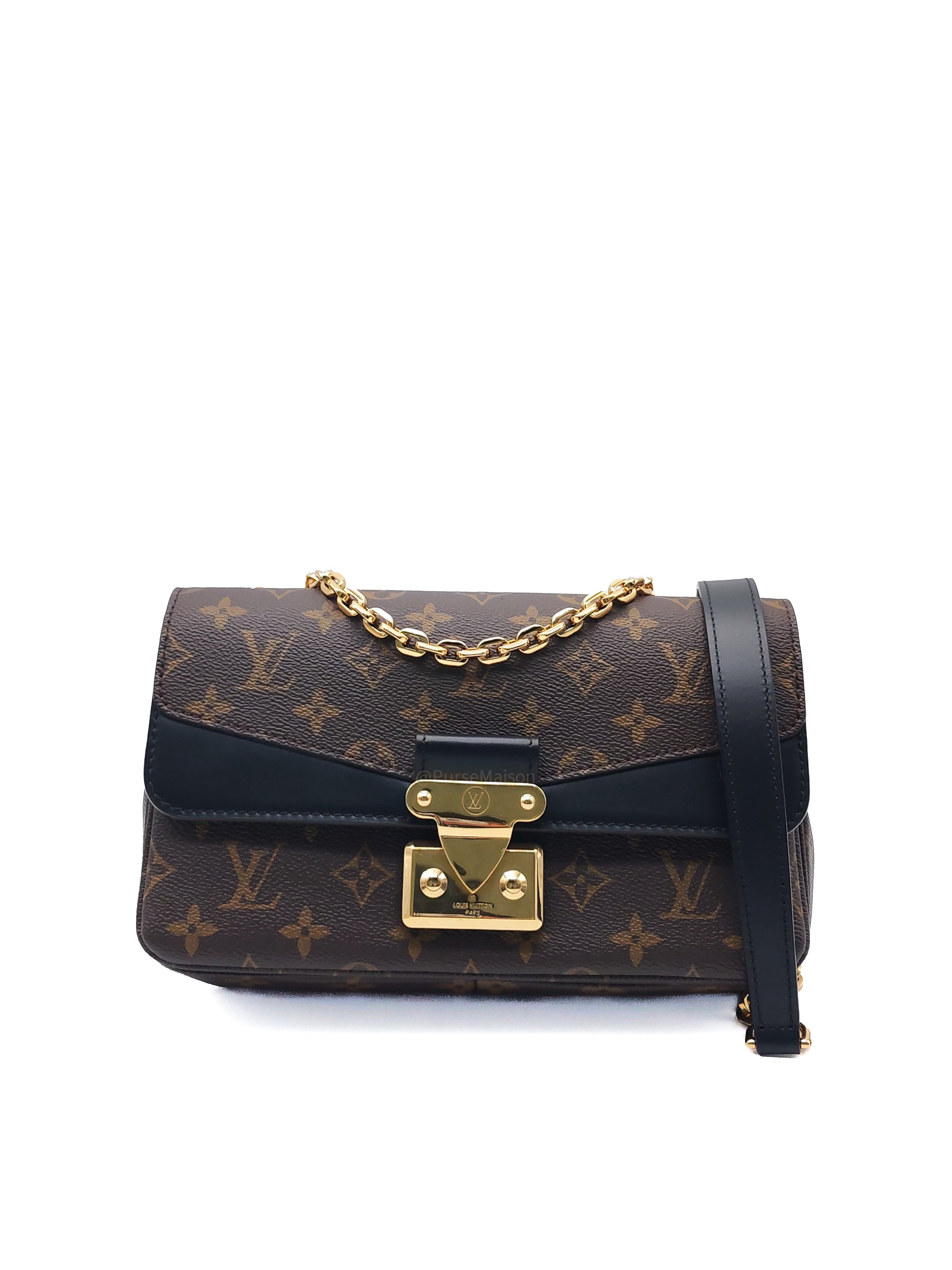 Louis Vuitton Marceau Shoulder Bag in Monogram Canvas and Gold Hardware Microchip