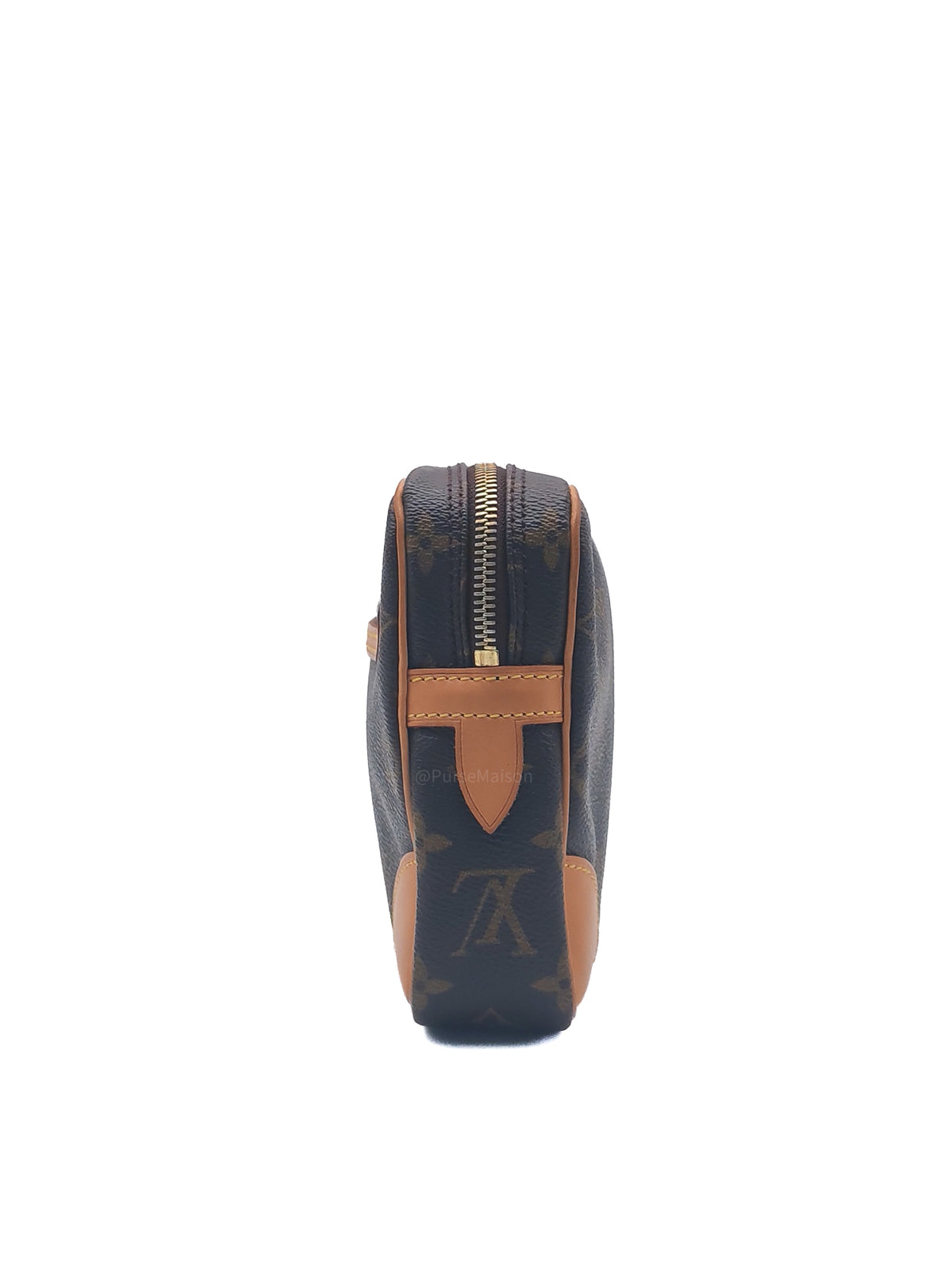 Louis Vuitton Marly Dragonne Clutch Bag in Monogram Canvas and Gold Hardware (Datecode: SL1003)