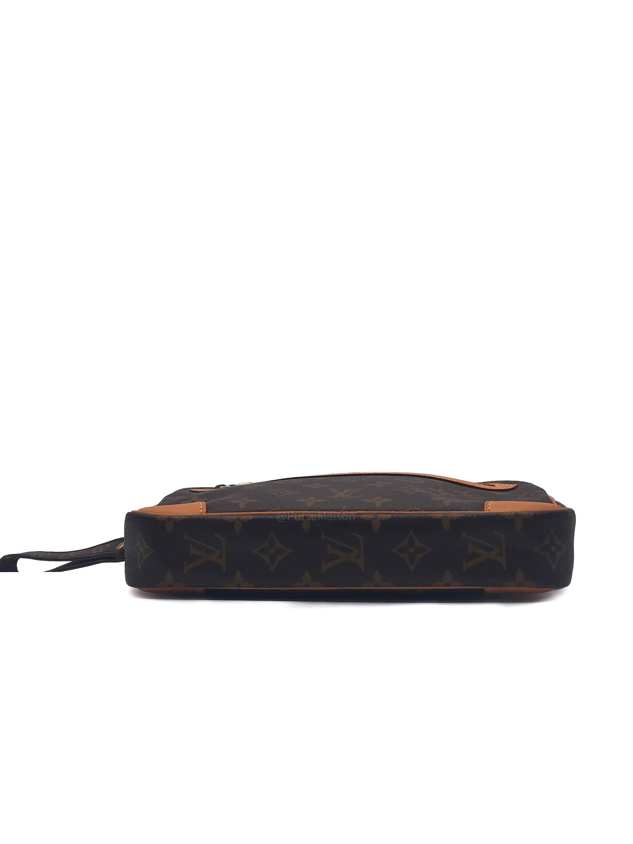 Louis Vuitton Marly Dragonne Clutch Bag in Monogram Canvas and Gold Hardware (Datecode: SL1003)