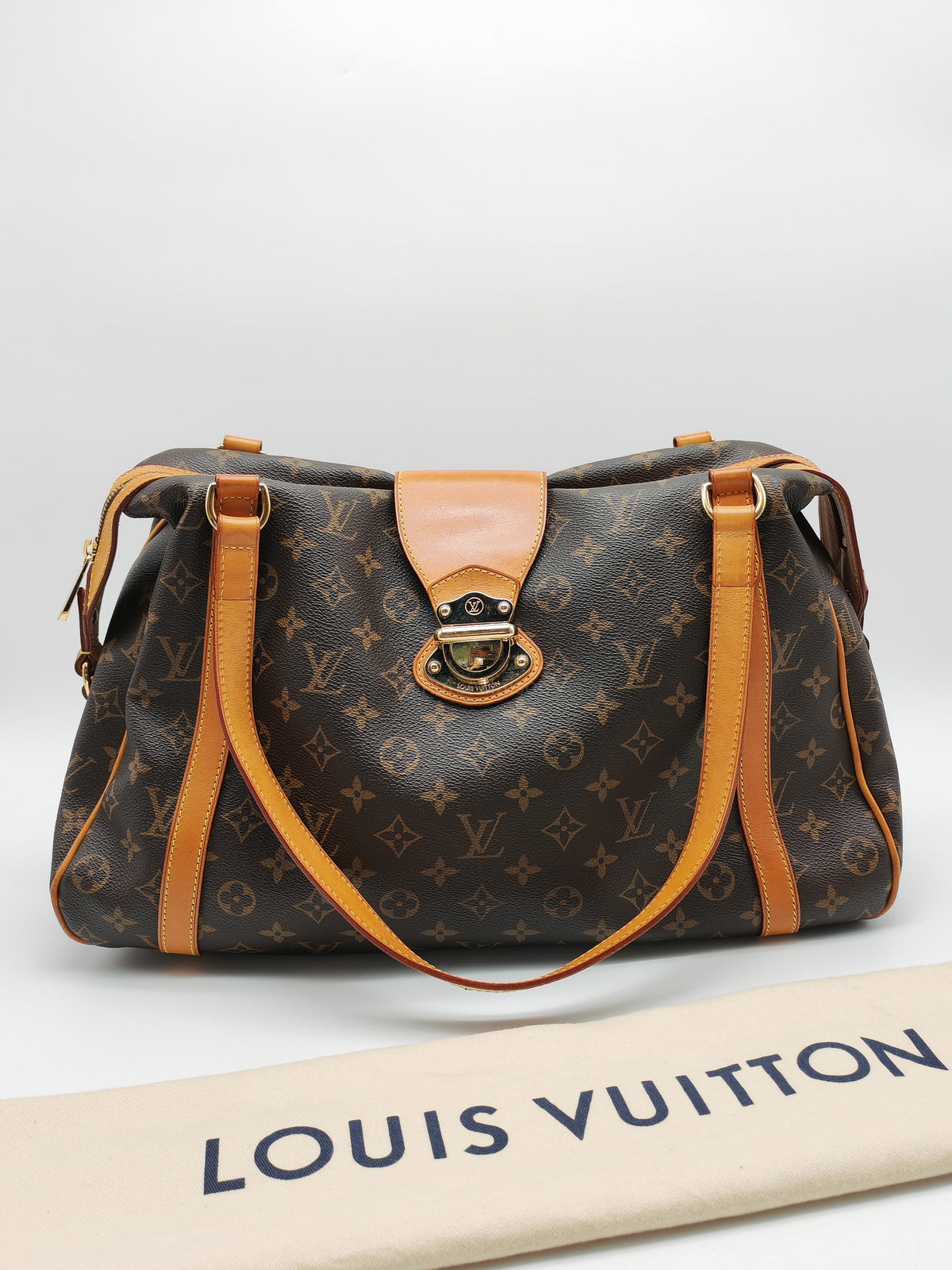 Louis Vuitton Stresa Bag GM in Monogram Canvas and Gold Hardware (Datecode: VI0130)
