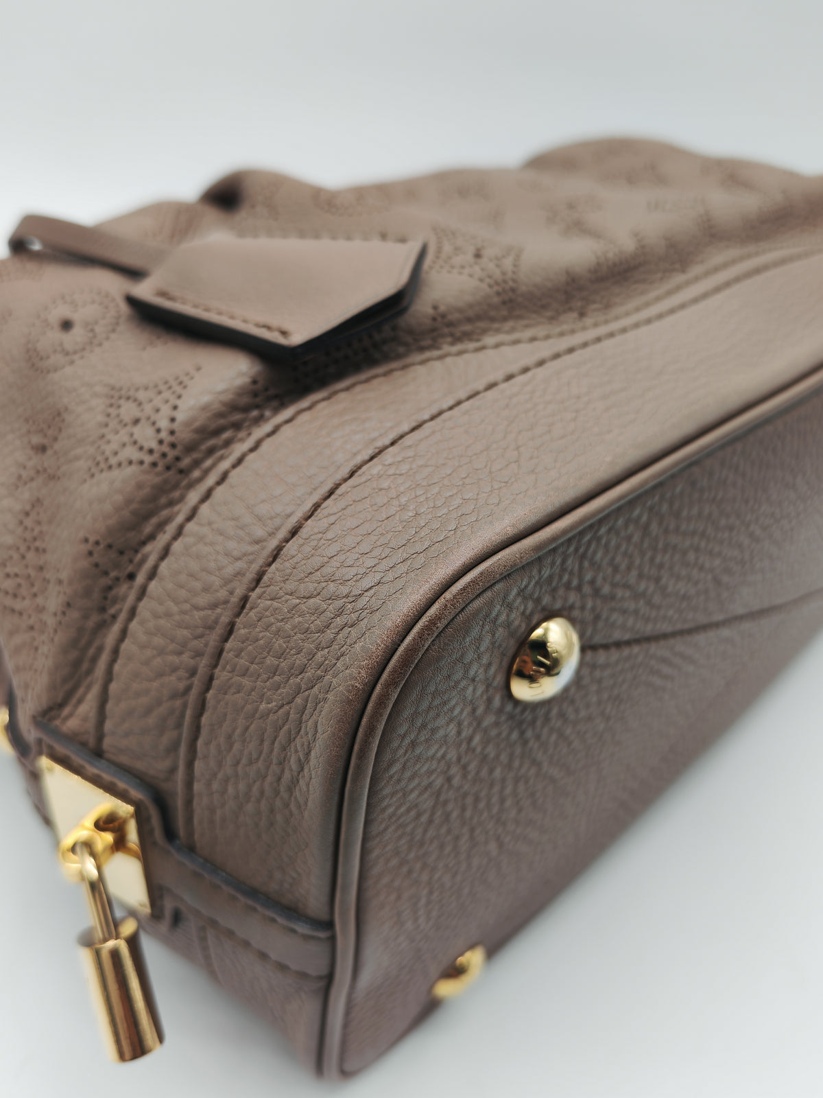 Louis Vuitton Stellar PM Bag in Monogram Mahina Leather and Gold Hardware