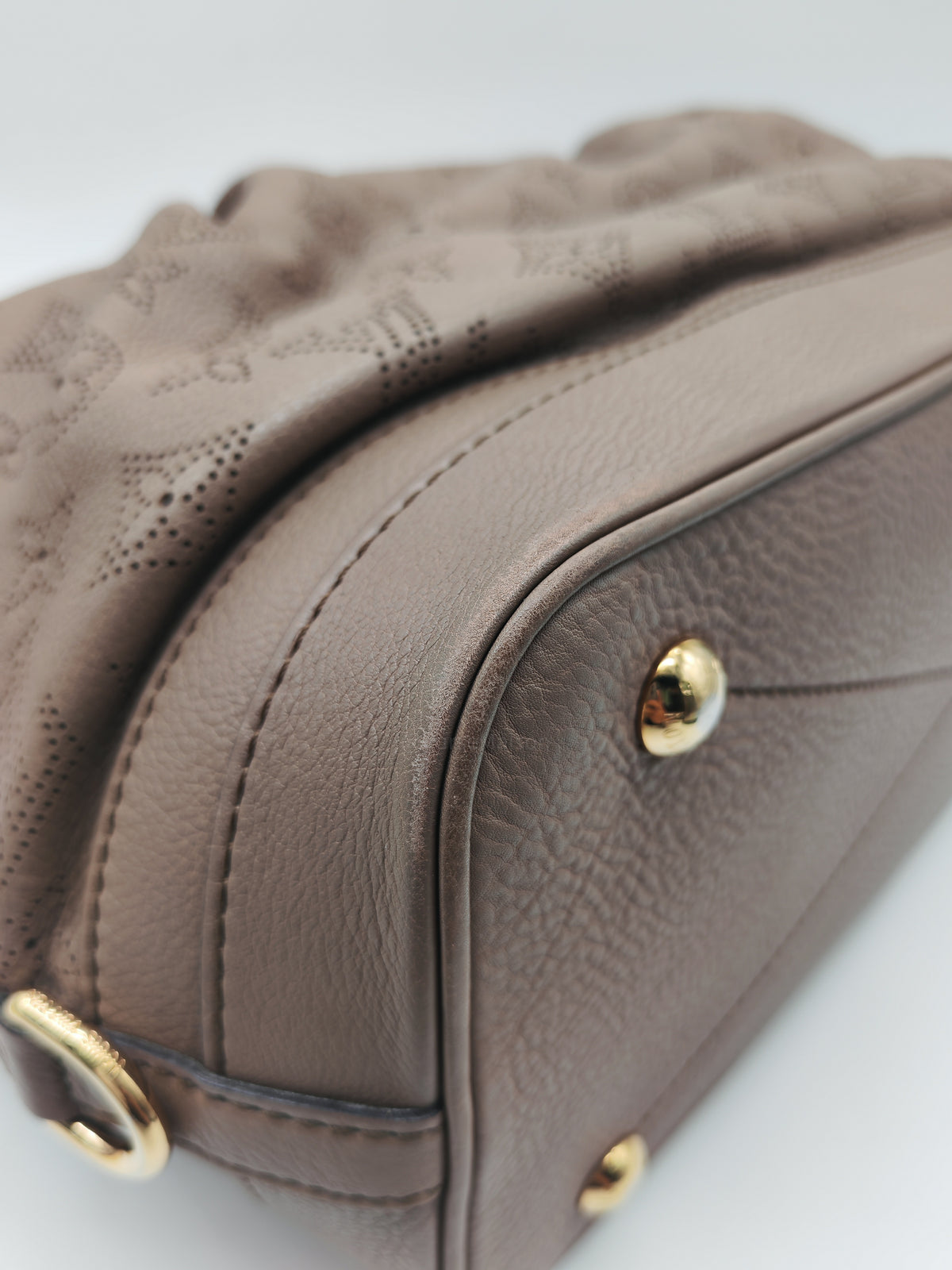 Louis Vuitton Stellar PM Bag in Monogram Mahina Leather and Gold Hardware