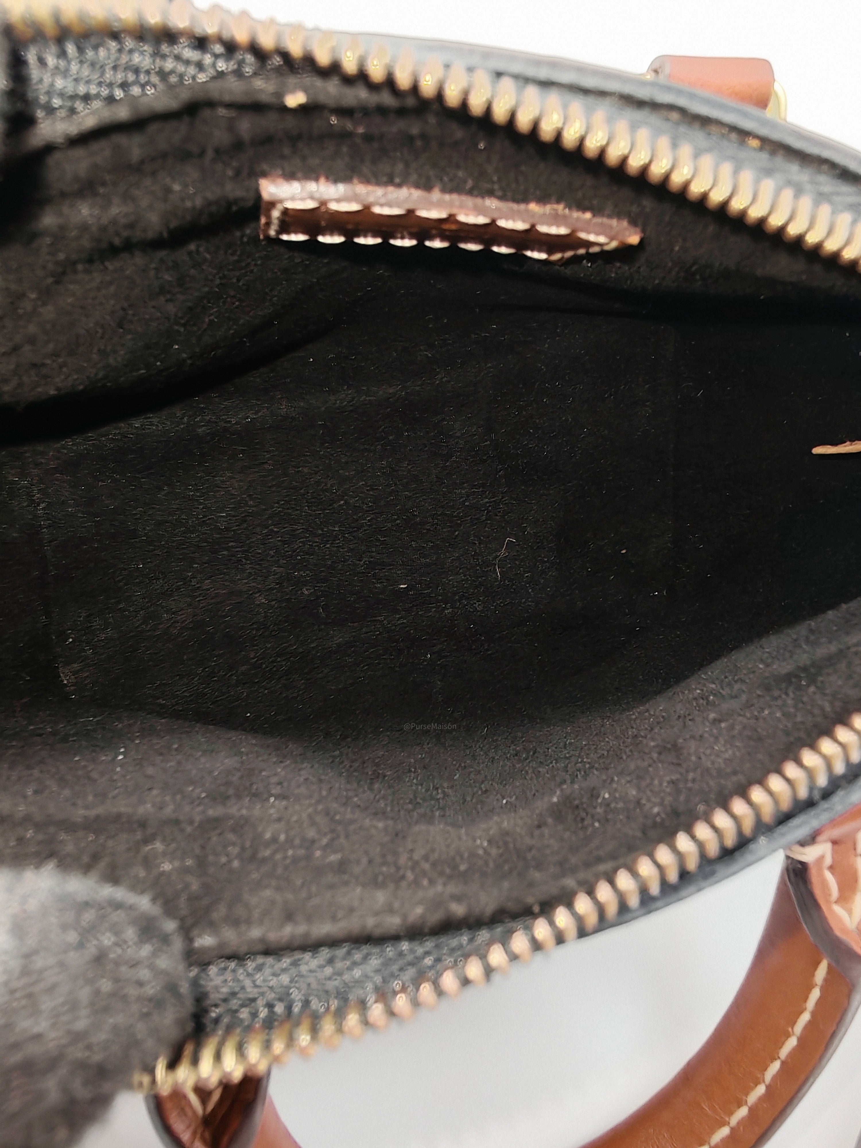 Louis Vuitton Nano Pallas Two Way Hand Bag in Monogram Canvas and Gold Hardware (Datecode: SN5115)