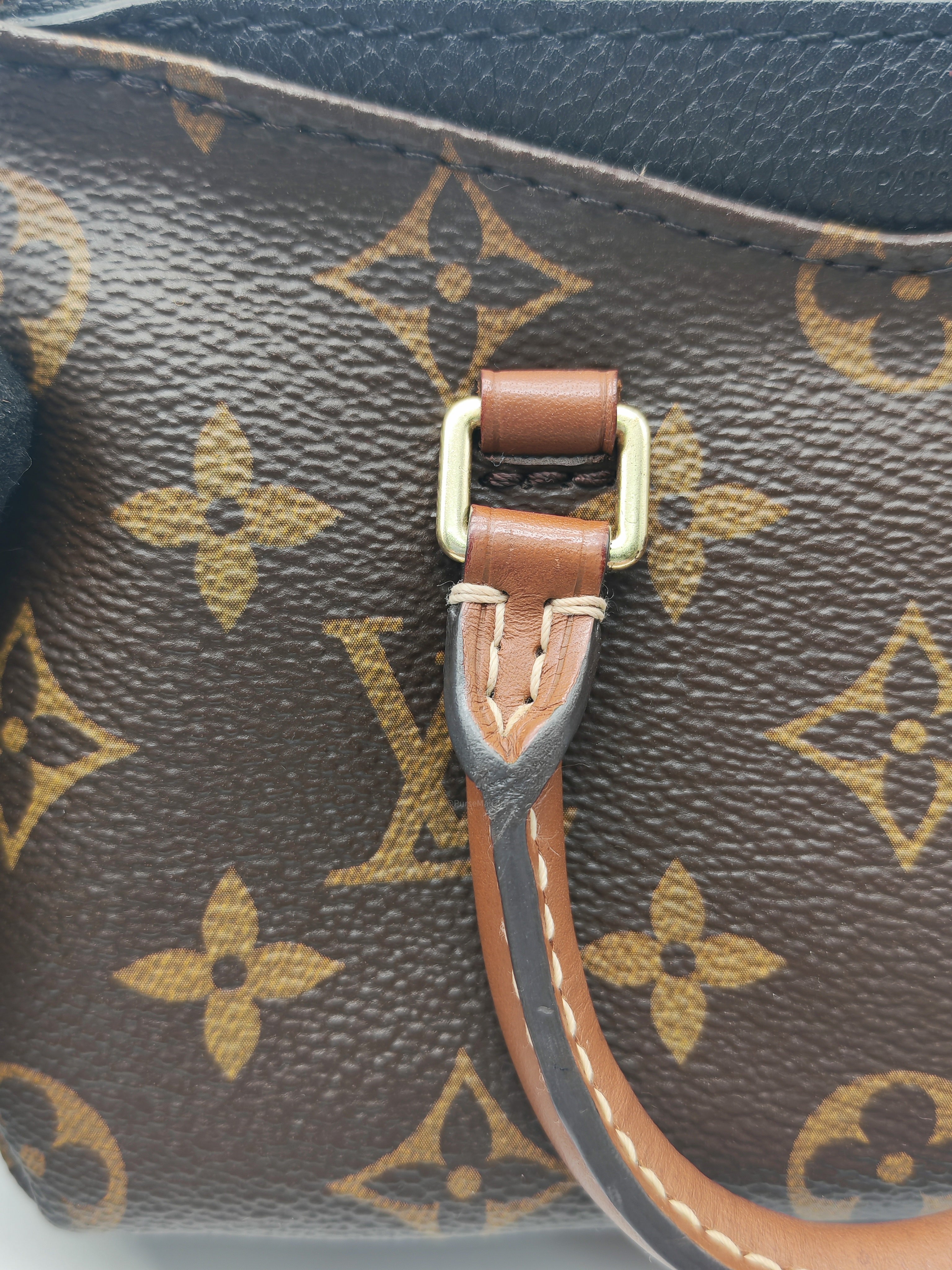 Louis Vuitton Nano Pallas Two Way Hand Bag in Monogram Canvas and Gold Hardware (Datecode: SN5115)
