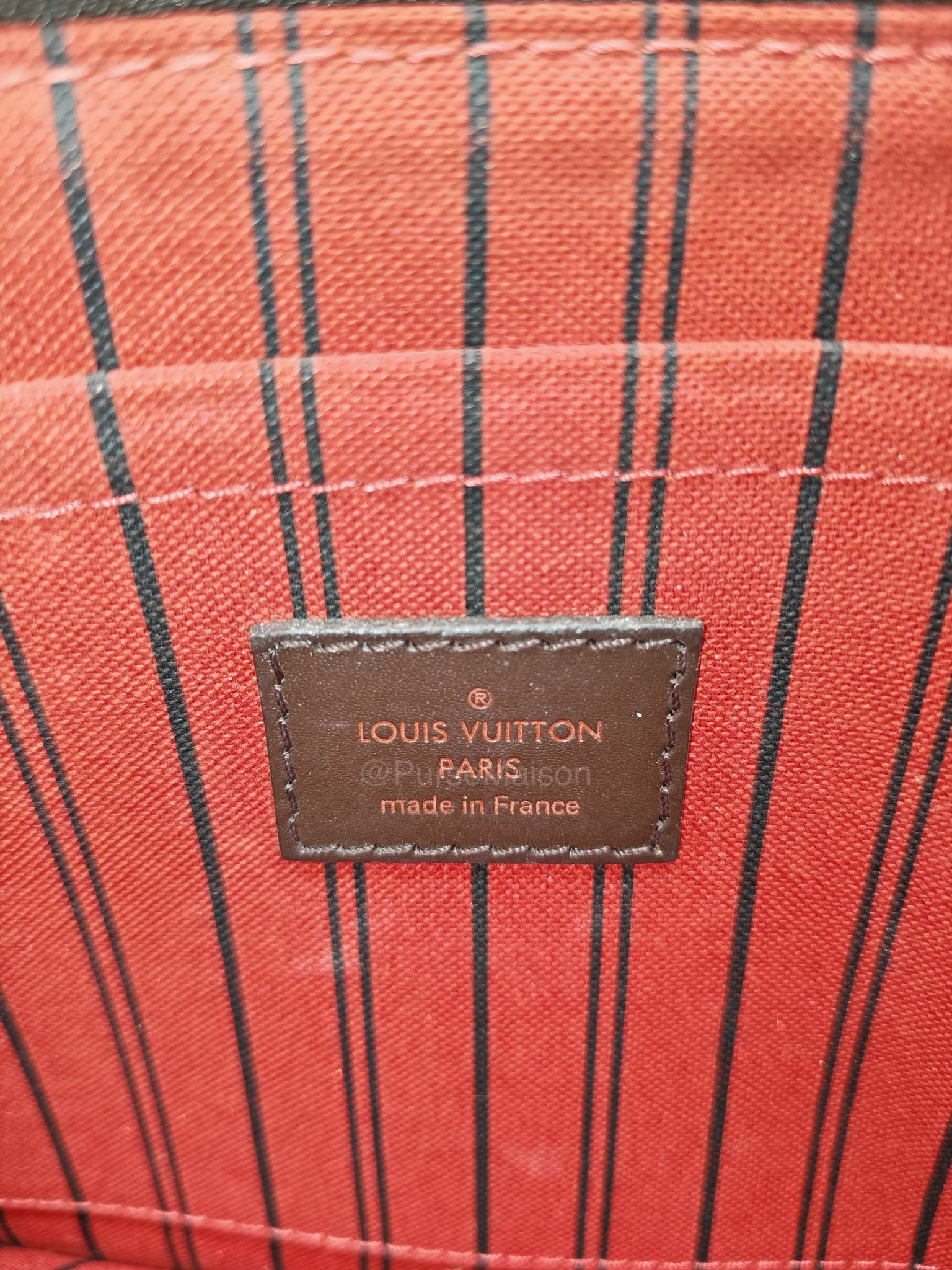 Louis Vuitton Neverfull MM in Damier Ebene Canvas (Date Code: AR4185)