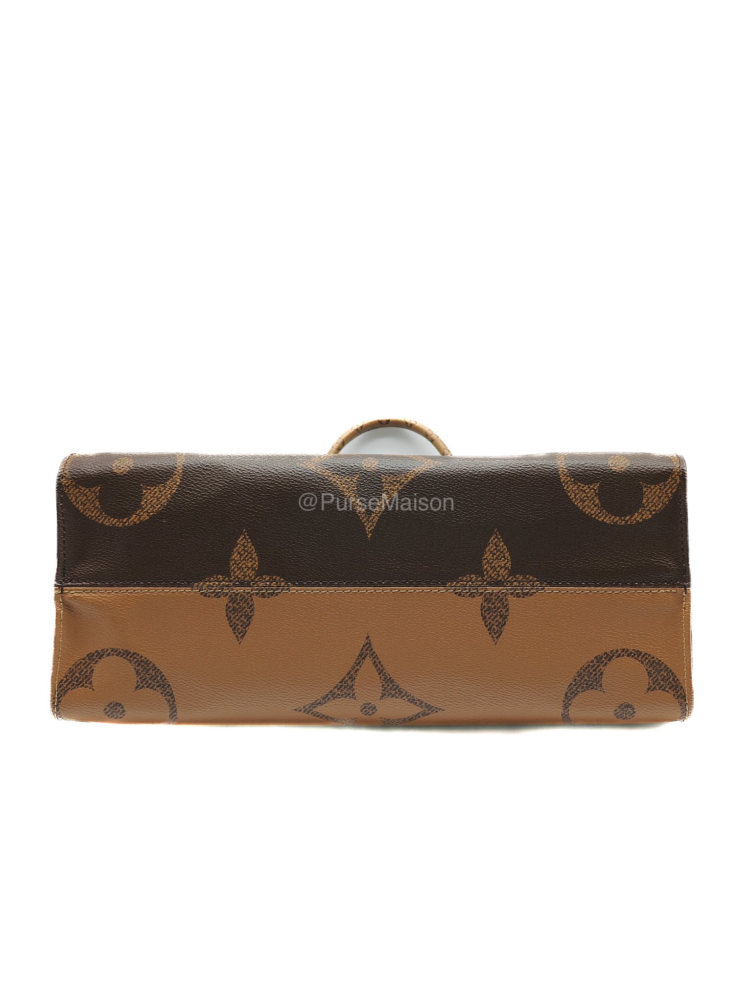 Louis Vuitton OntheGo GM Tote Bag in Reverse Monogram Canvas (Date Code: FL0250)