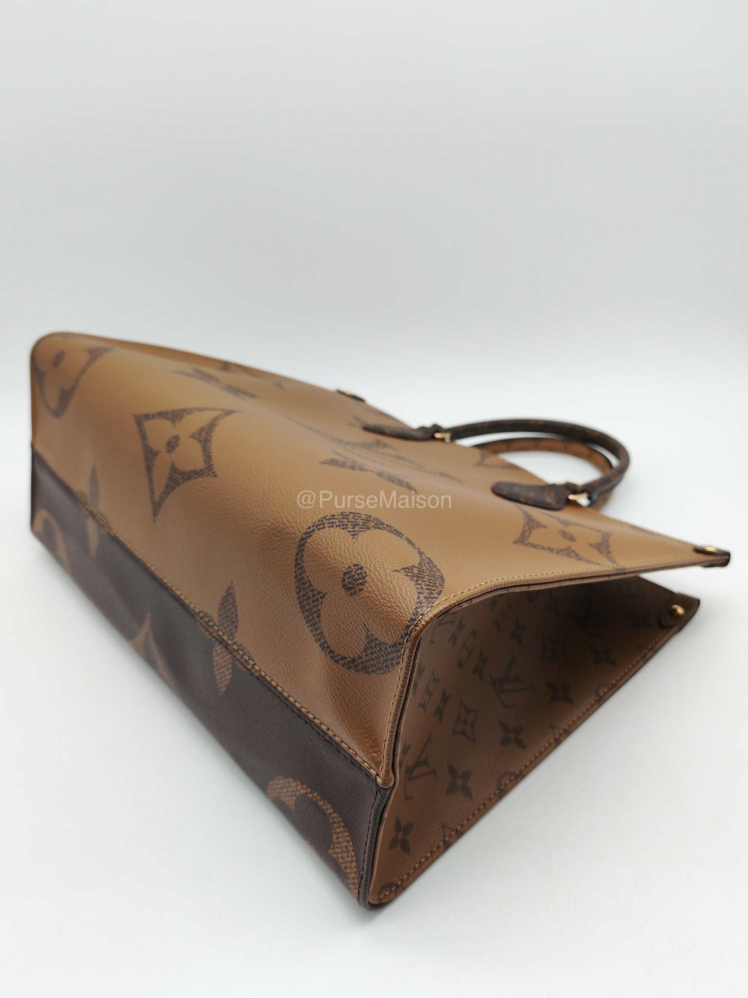 Louis Vuitton OntheGo GM Tote Bag in Reverse Monogram Canvas (Date Code: FL0250)