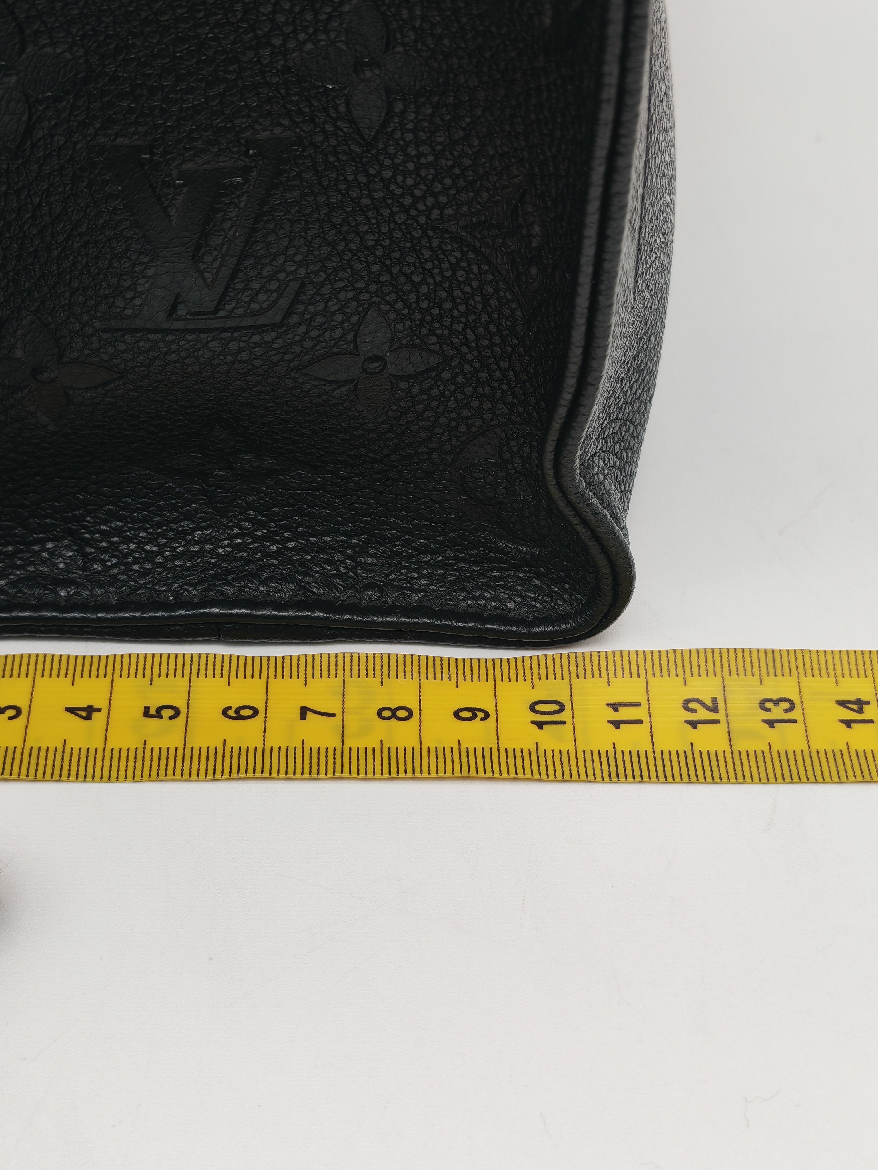 Louis Vuitton OntheGo MM In Black Monogram Empreinte Leather and Gold Hardware Microchip