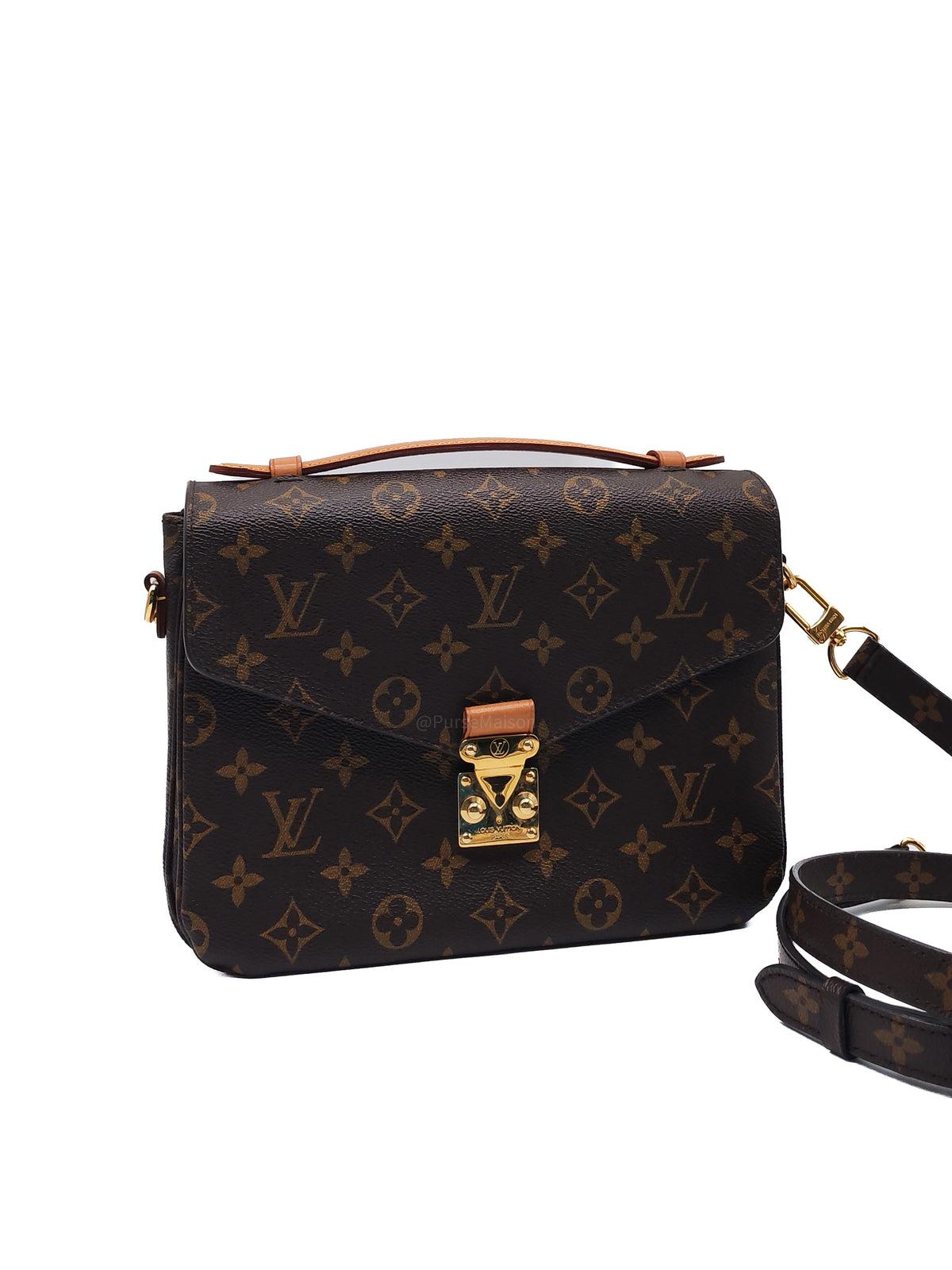 Louis Vuitton Pochette Metis in Monogram Canvas and Gold Hardware (Datecode: DR2173)