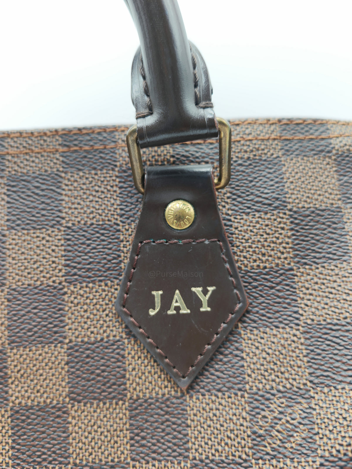 Louis Vuitton Speedy 30 in Damier Ebene Canvas and Gold Hardware (Datecode: SP4160)