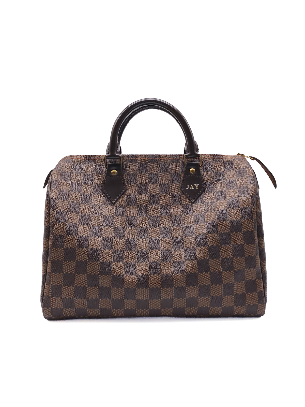Louis Vuitton Speedy 30 in Damier Ebene Canvas and Gold Hardware (Datecode: SP4160)