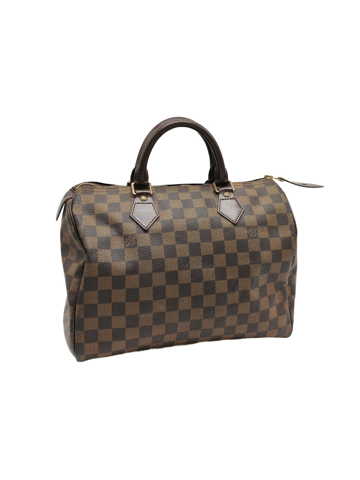 Louis Vuitton Speedy 30 in Damier Ebene Canvas and Gold Hardware (Datecode: SP1087)