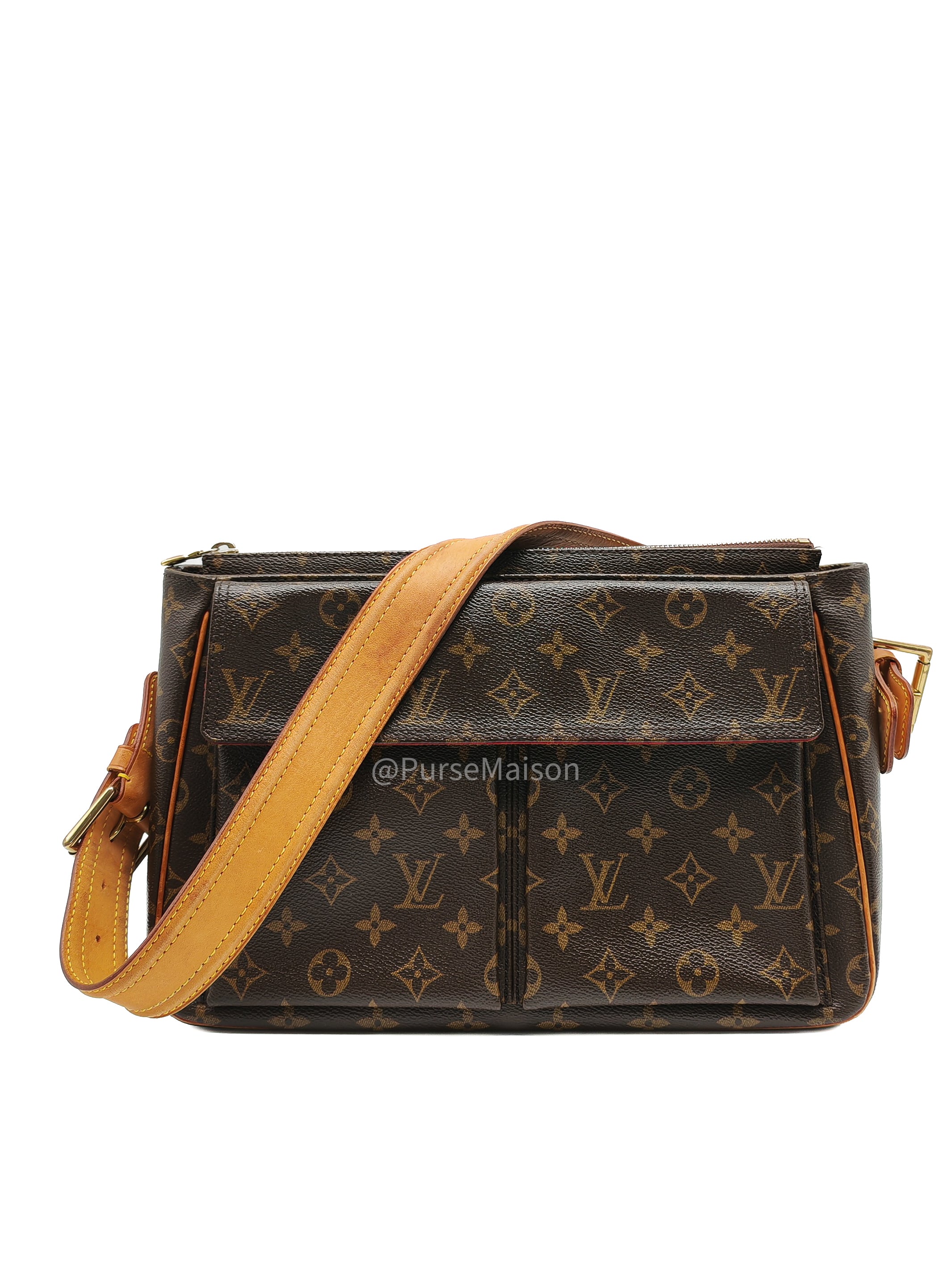 Louis Vuitton Viva-Cite GM in Monogram Canvas and Gold Hardware (Datecode: AR0045)