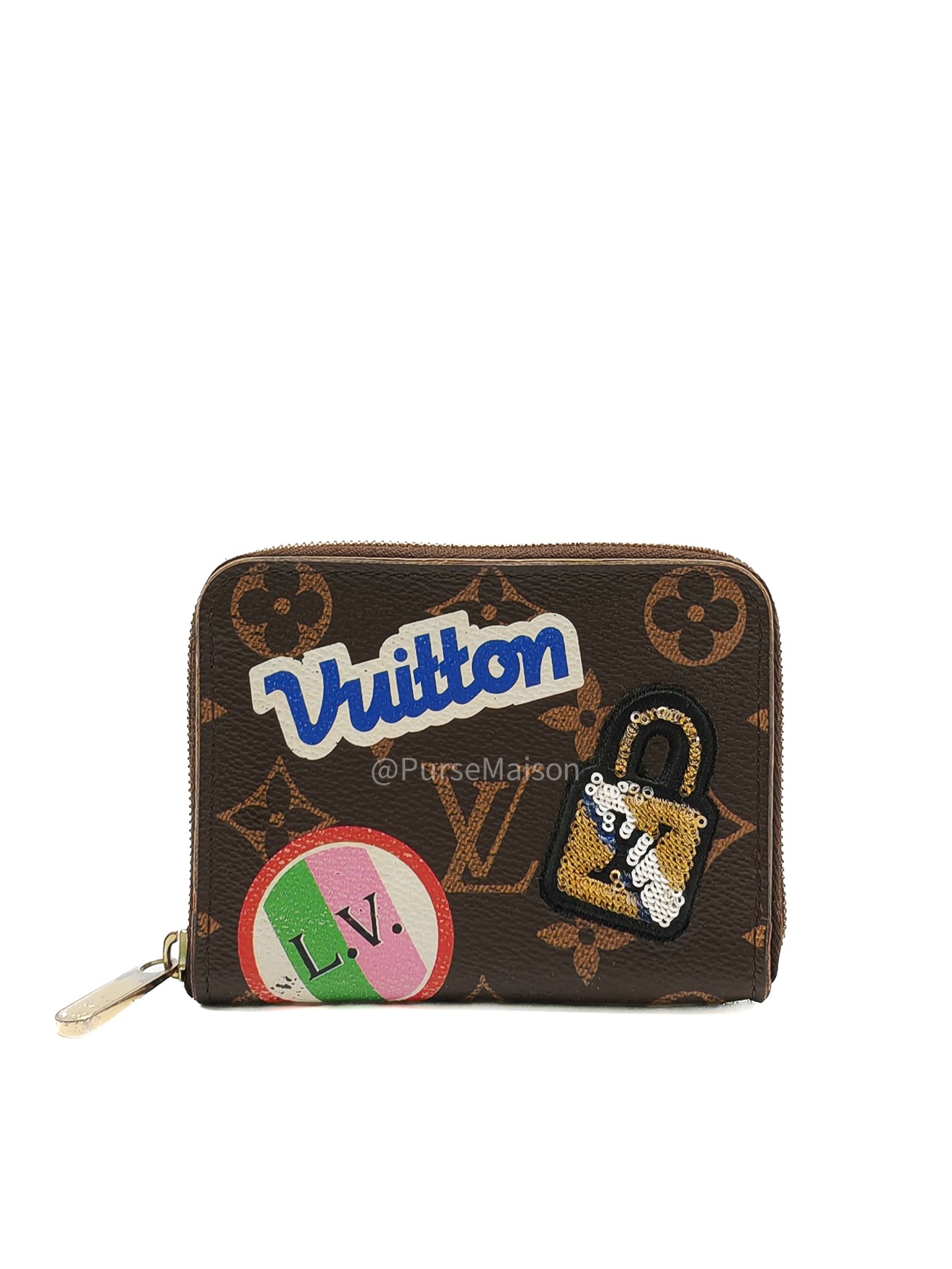 Louis Vuitton Zippy Coin Purse in Monogram Patches Collection Canvas
