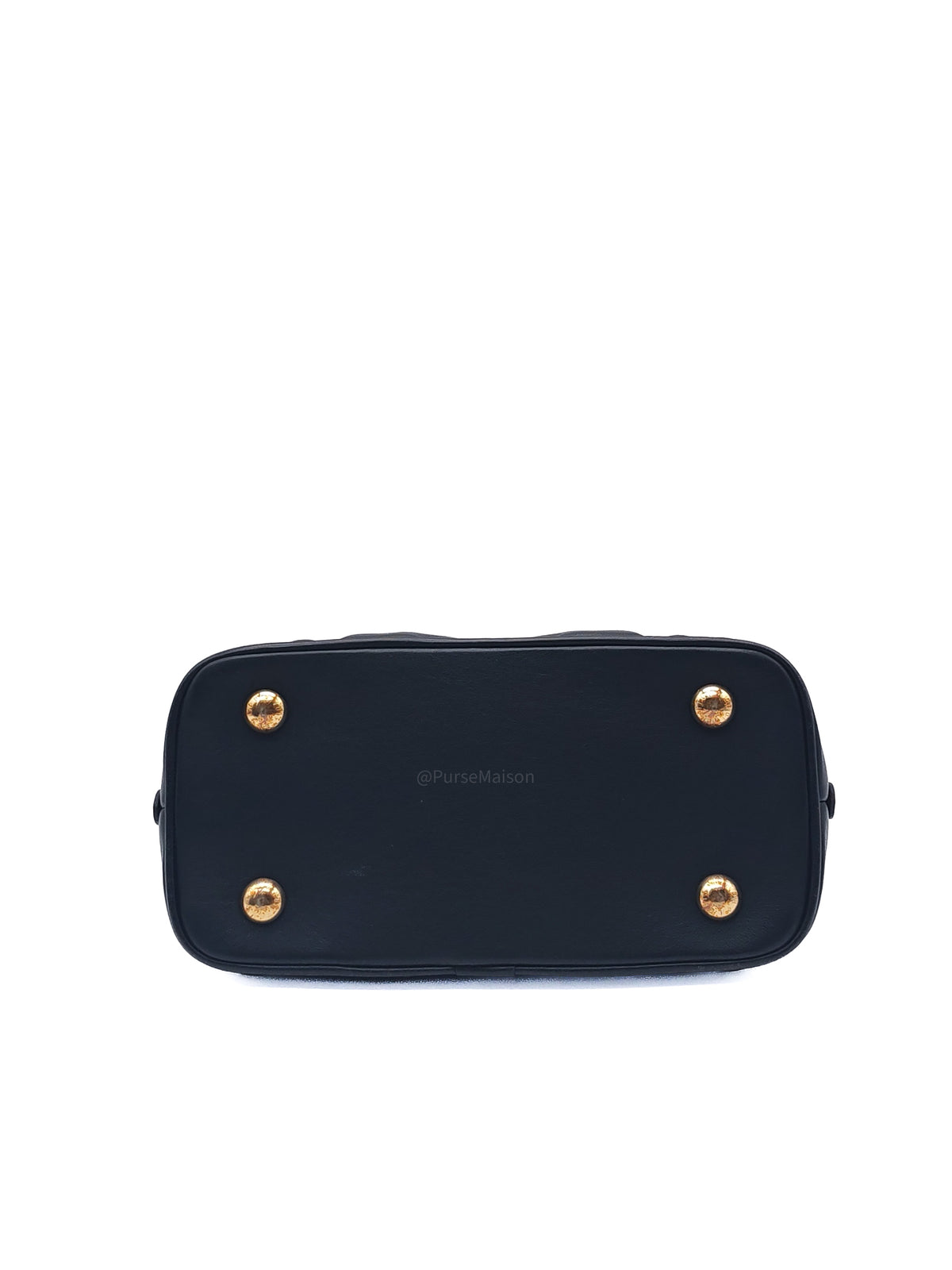 Louis Vuitton Alma BB in Black Bubblegram Quilted Calfskin Leather and Gold Hardware Microchip
