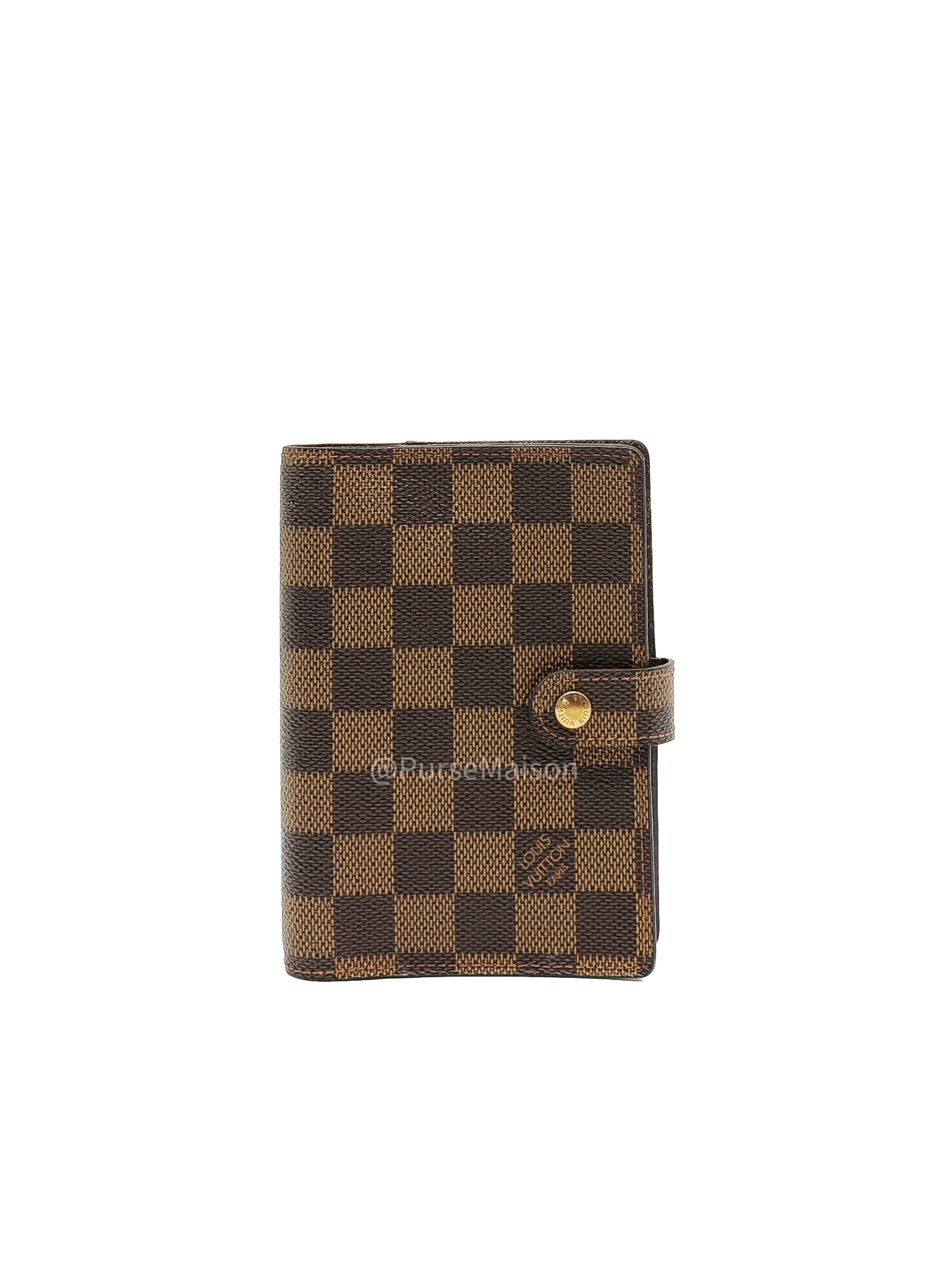 Louis Vuitton Small Ring Agenda Cove PM Damier Ebene Canvas (Date Code: CA0978)