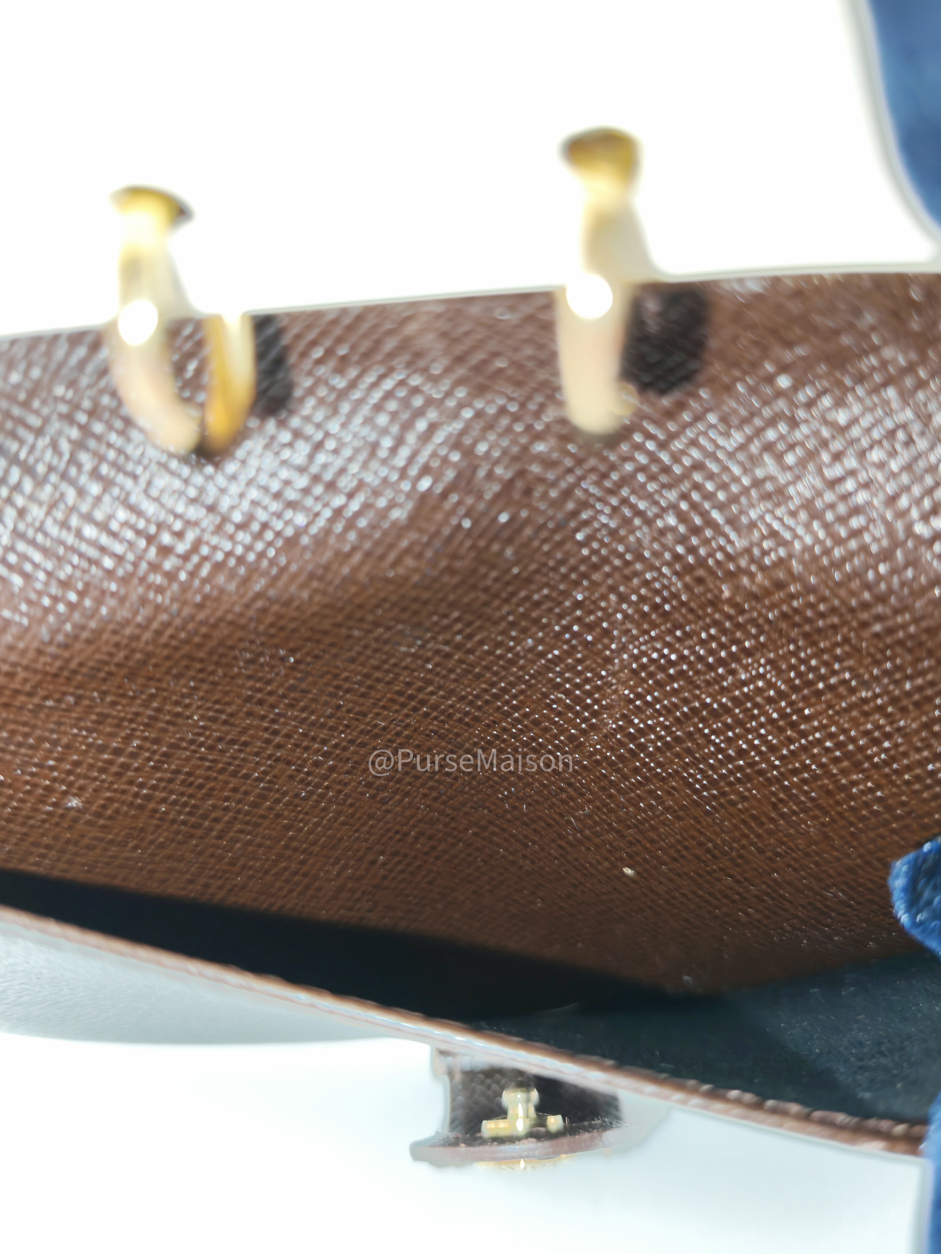 Louis Vuitton Small Ring Agenda Cove PM Damier Ebene Canvas (Date Code: CA0978)