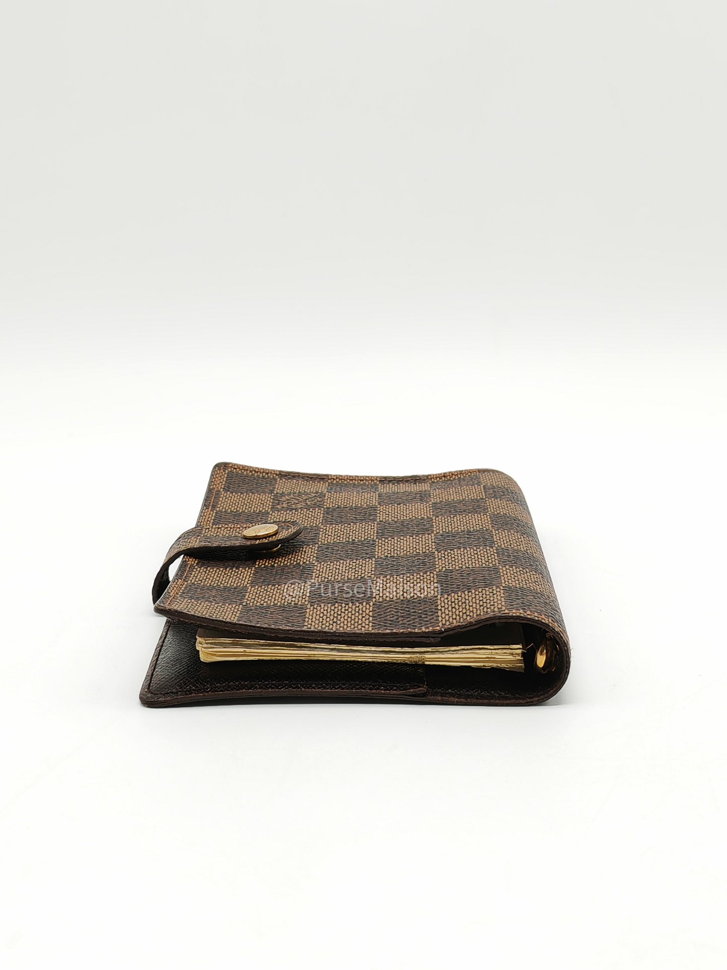 Louis Vuitton Small Ring Agenda Cove PM Damier Ebene Canvas (Date Code: CA0978)