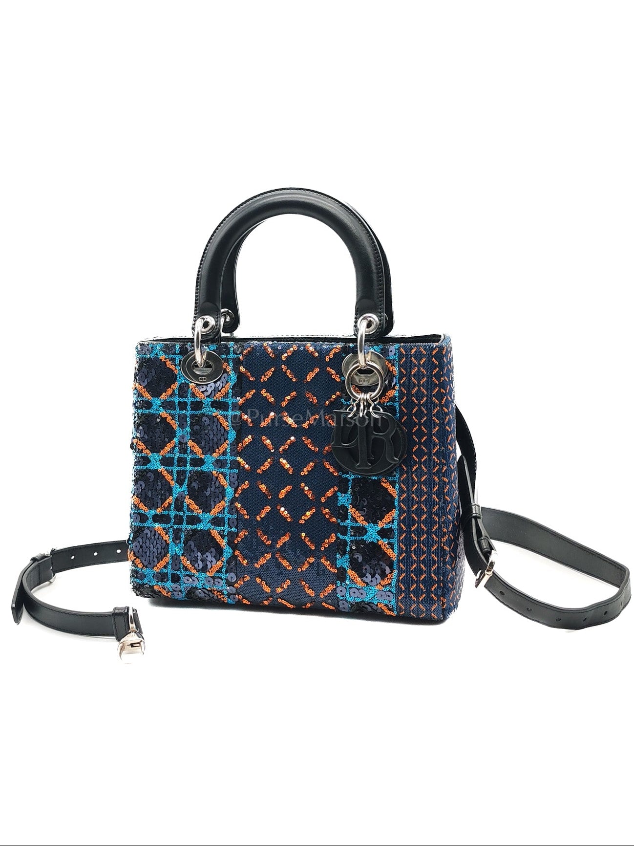 Lady Dior Medium Limited Edition Sequin-Embellished Shoulder Bag
