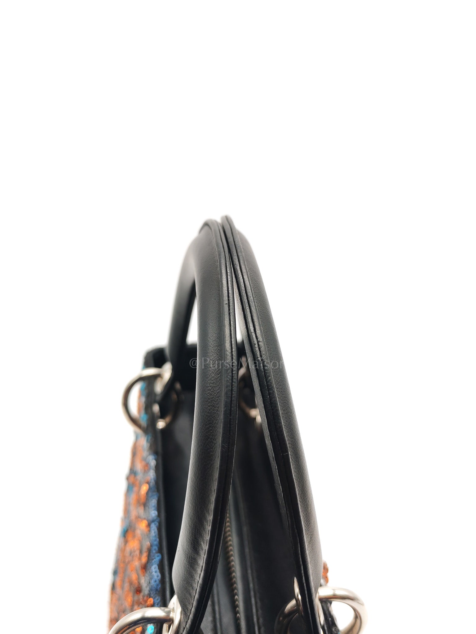 Lady Dior Medium Limited Edition Sequin-Embellished Shoulder Bag