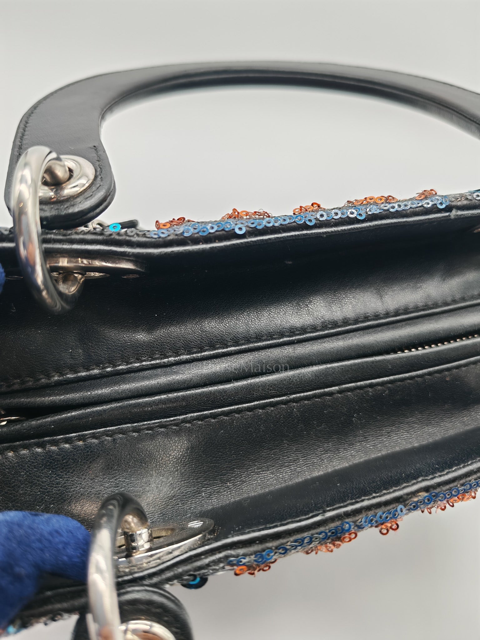 Lady Dior Medium Limited Edition Sequin-Embellished Shoulder Bag
