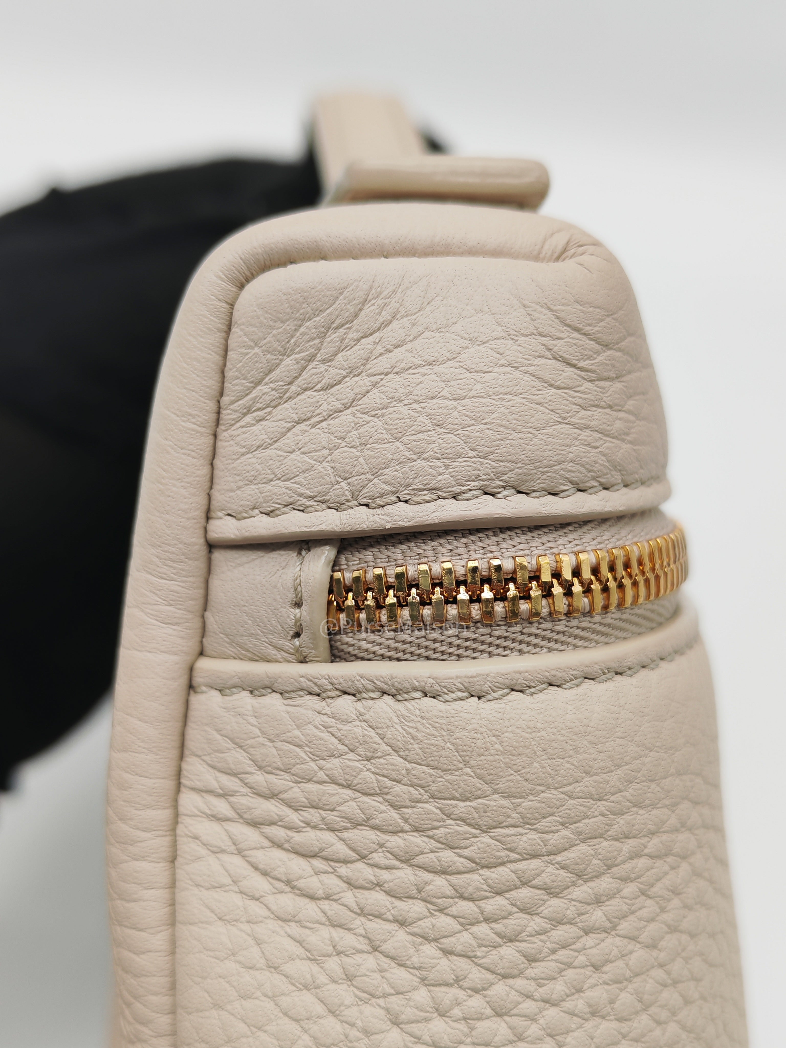 Loro Piana Extra Pocket L19 in Whisper White/Sun Gold Tender Calfskin Leather