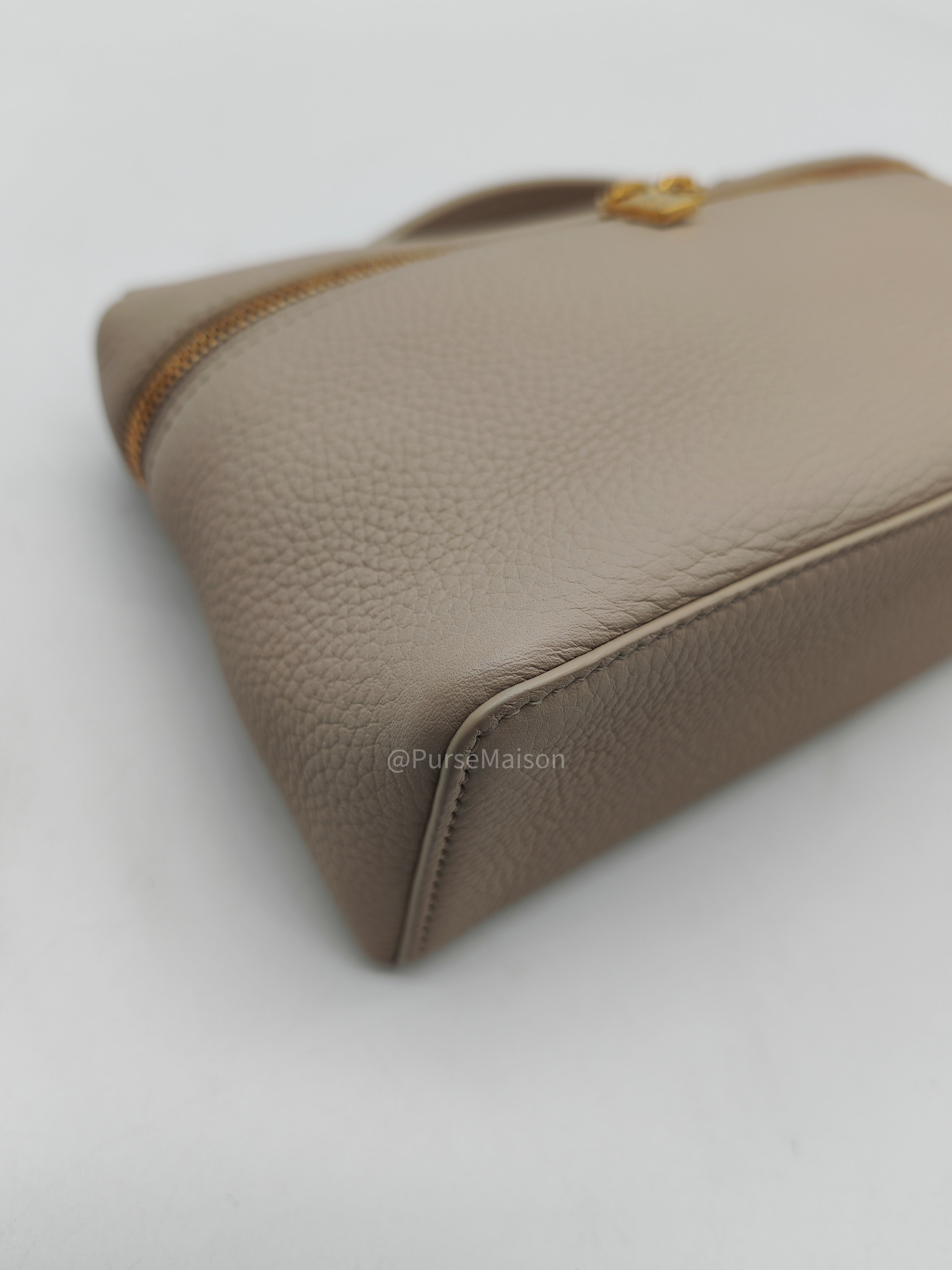 Loro Piana Extra Pocket L19 in Whisper White/Sun Gold Tender Calfskin Leather