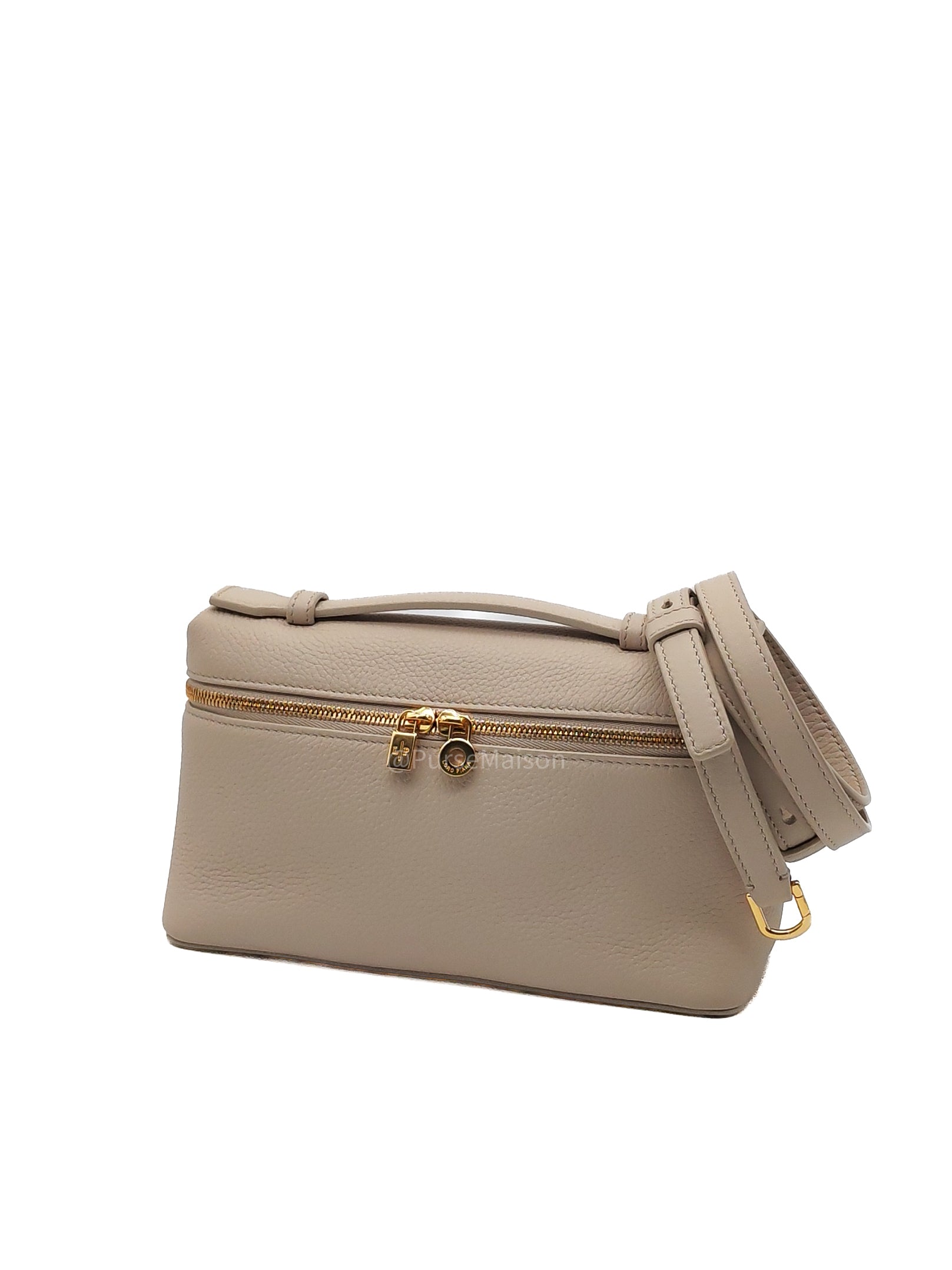 Loro Piana Extra Pocket L19 in Whisper White/Sun Gold Tender Calfskin Leather