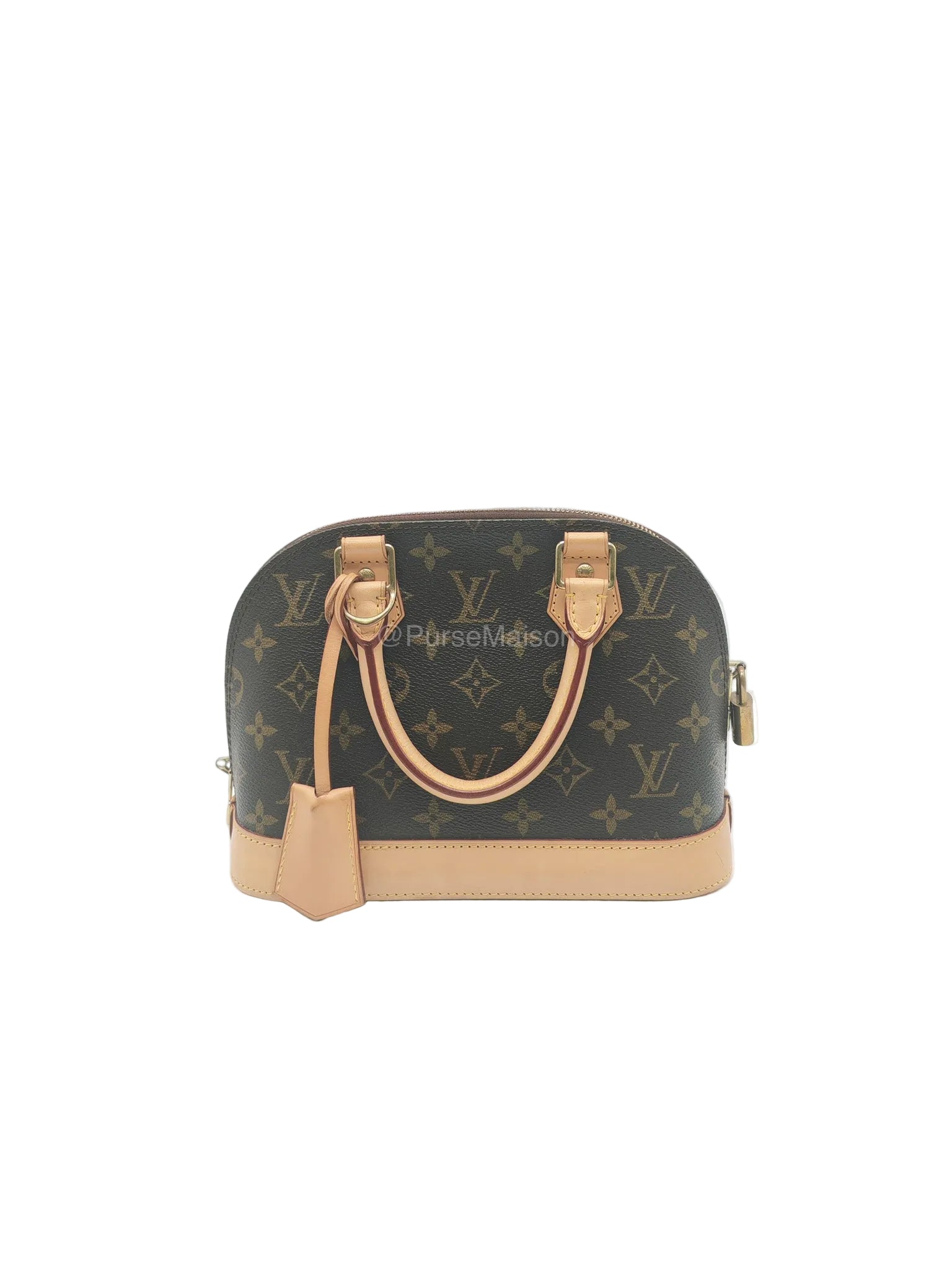 Louis Vuitton Alma BB in Monogram Canvas and Aged Gold Hardware (Datecode: FL3173)