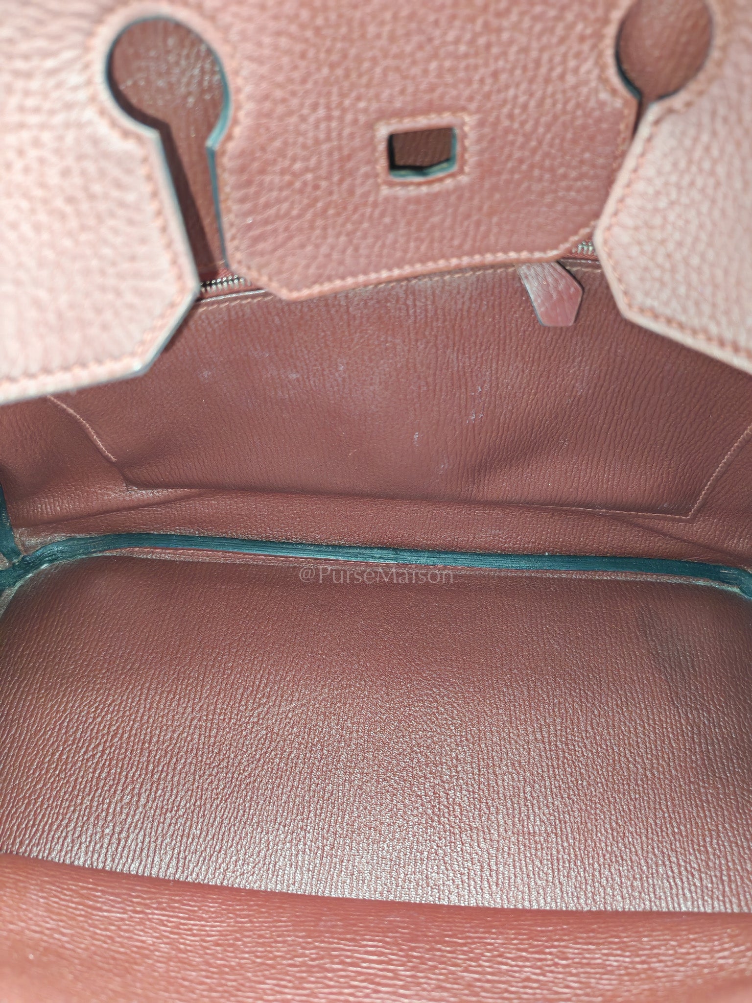 Birkin 35 in Rubis Clemence Leather Palladium Hardware Stamp Square P(2012)