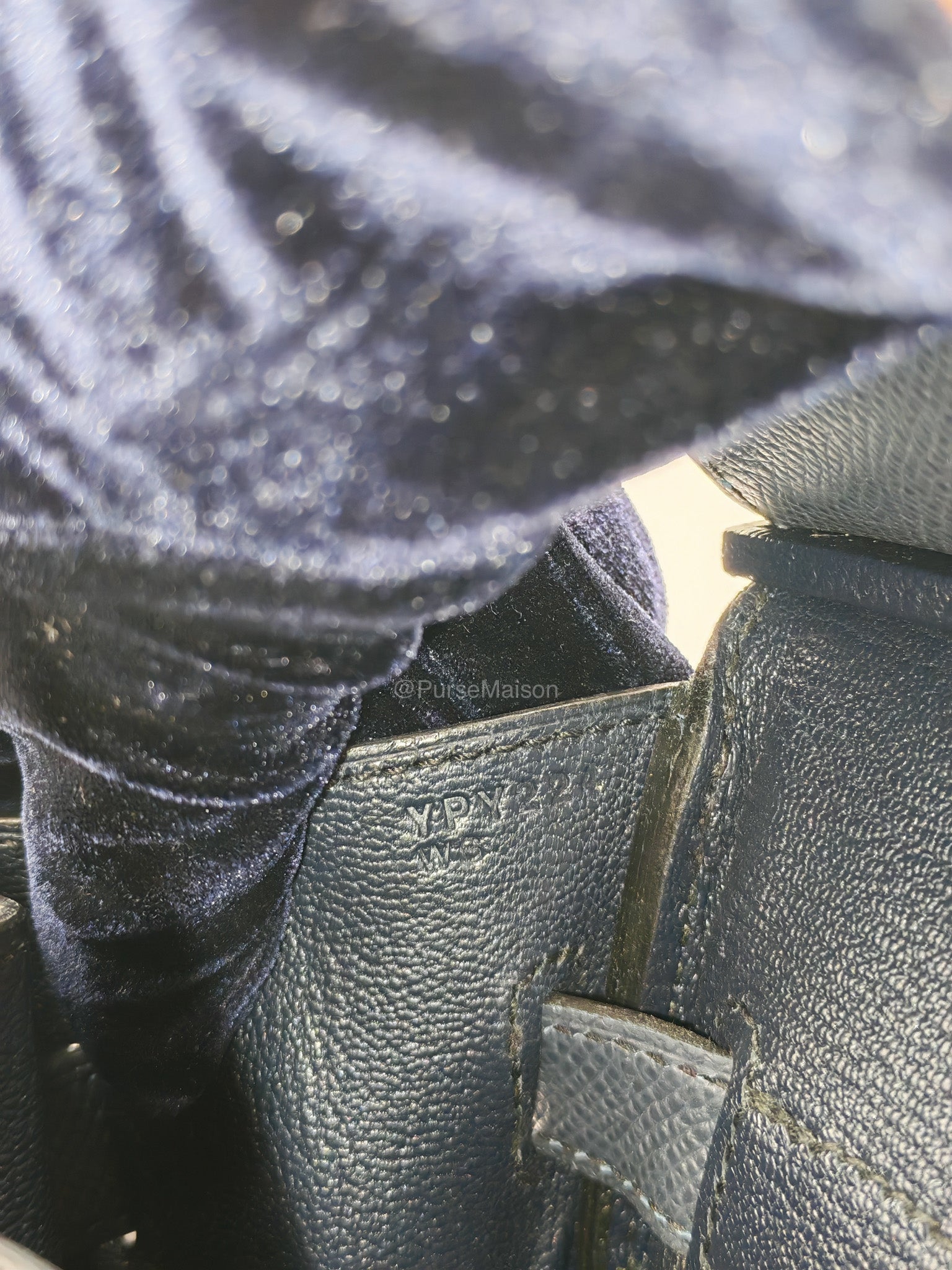 Birkin 30 Retourne in Bleu Indigo Epsom Leather Palladium Hardware Stamp Y(2020)