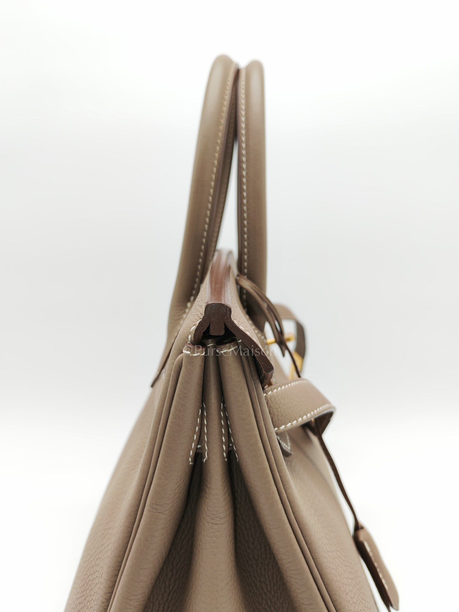 Birkin 30 in Etoupe Togo Leather & Gold Hardware Stamp A (2017)