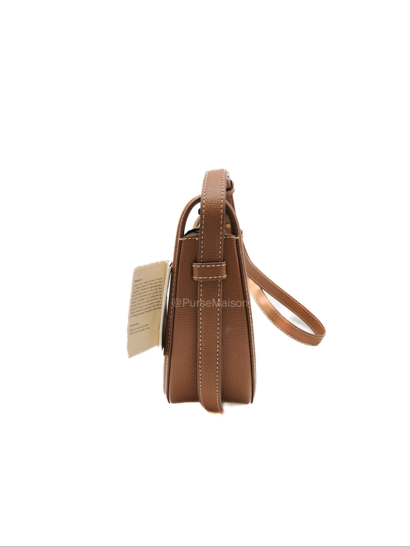 Polene Numero Dix Bag in Camel Grained Leather