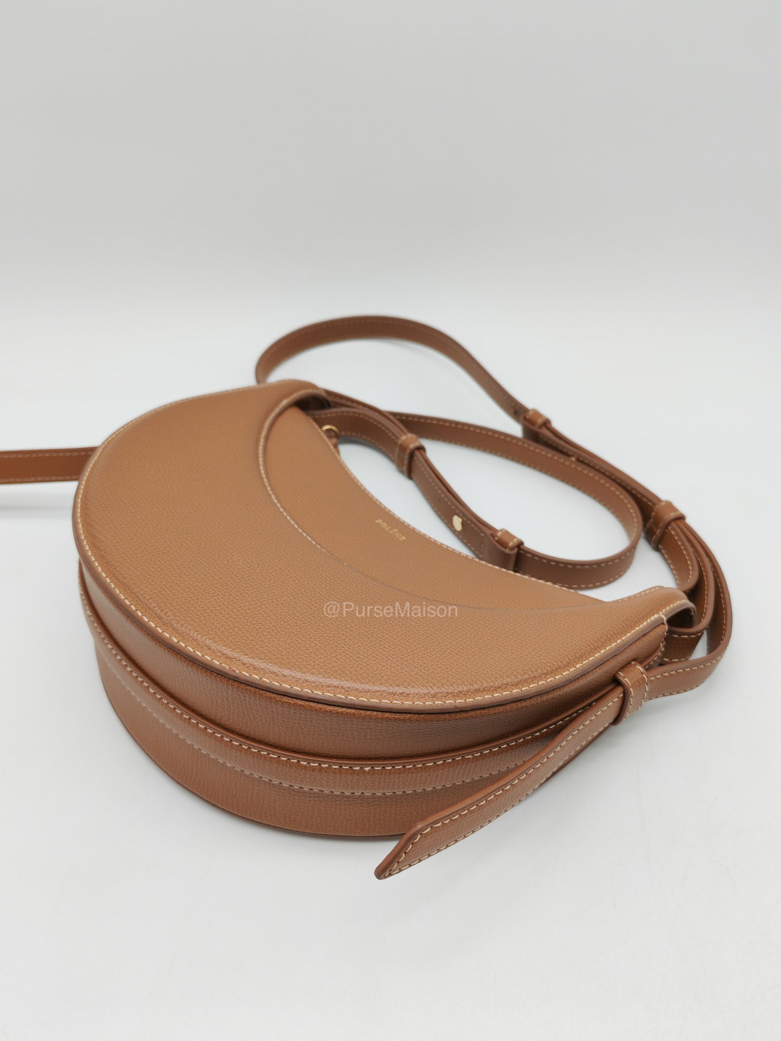 Polene Numero Dix Bag in Camel Grained Leather