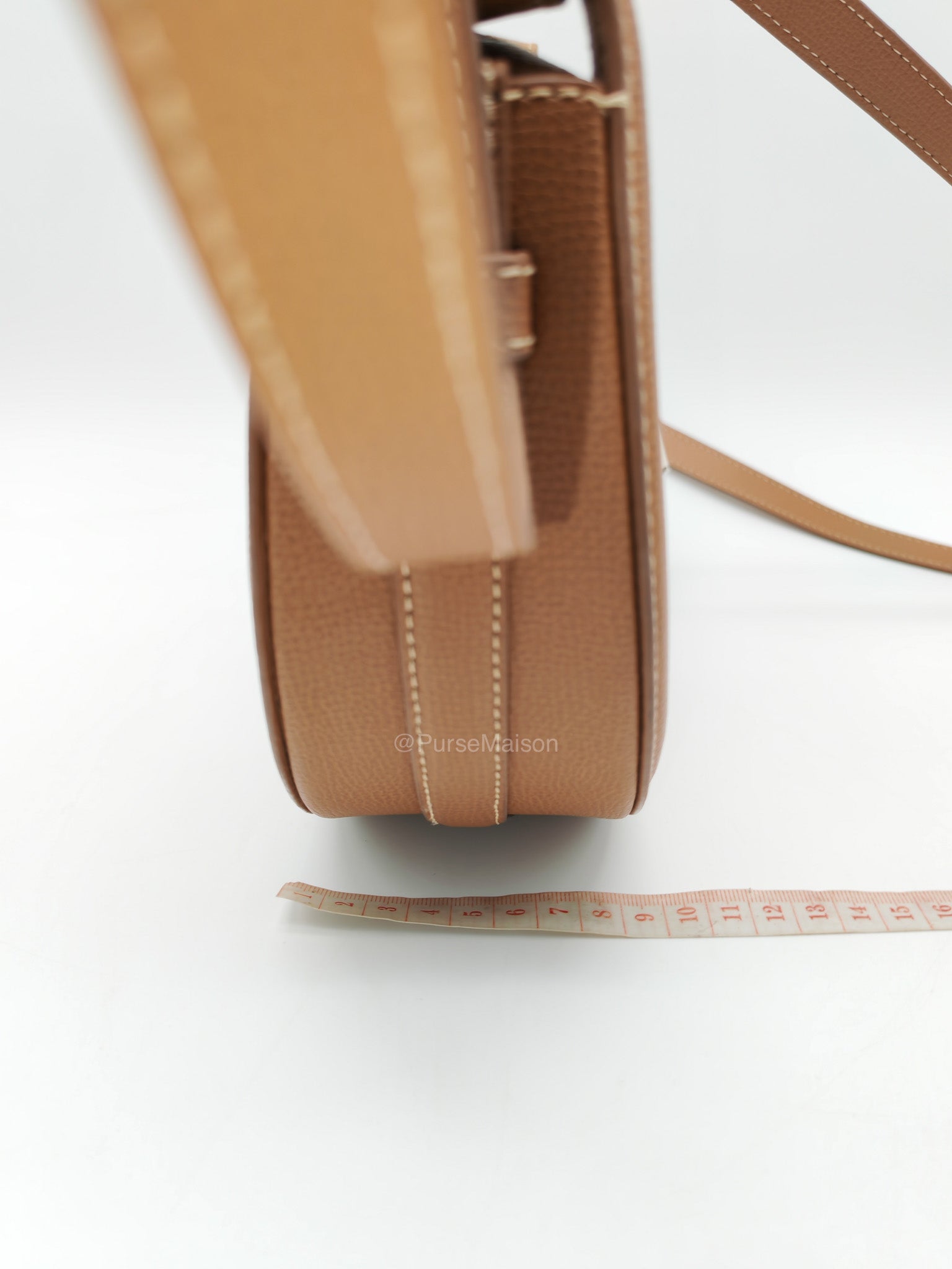 Polene Numero Dix Bag in Camel Grained Leather