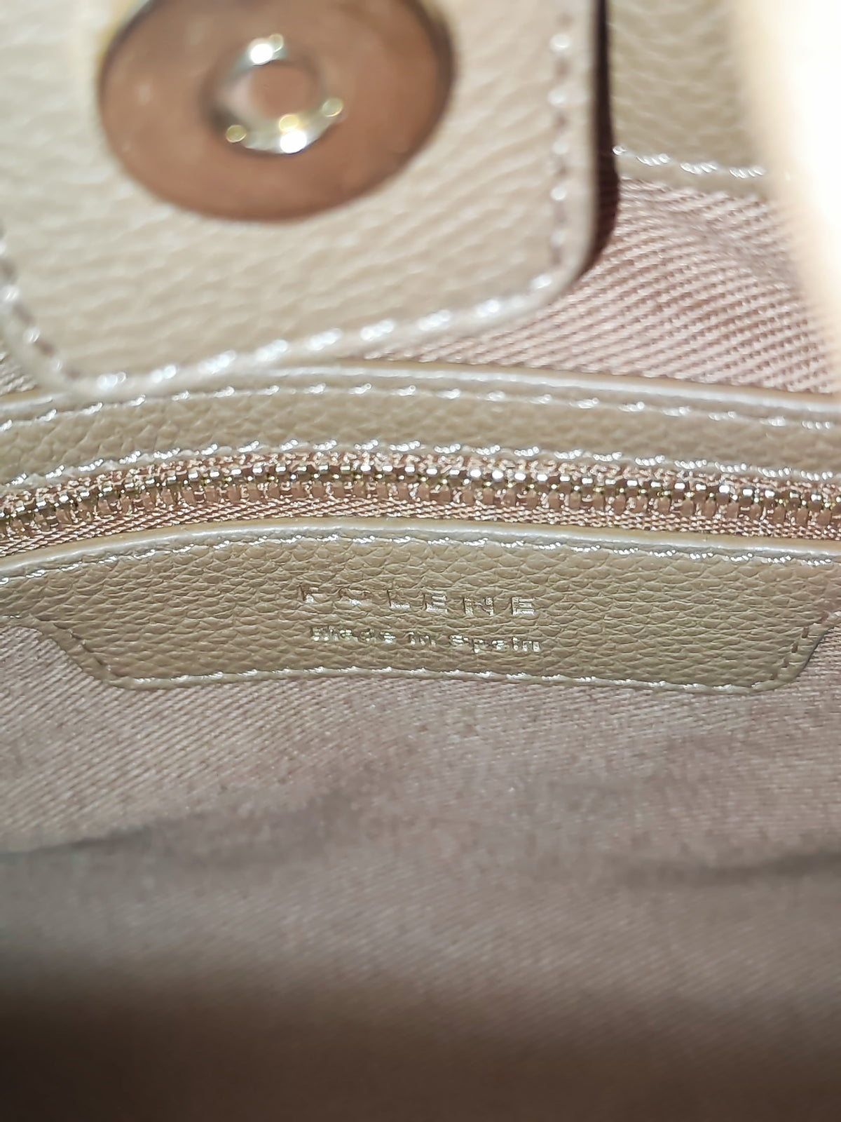 Polene Numero Neuf in Camel Graine Leather